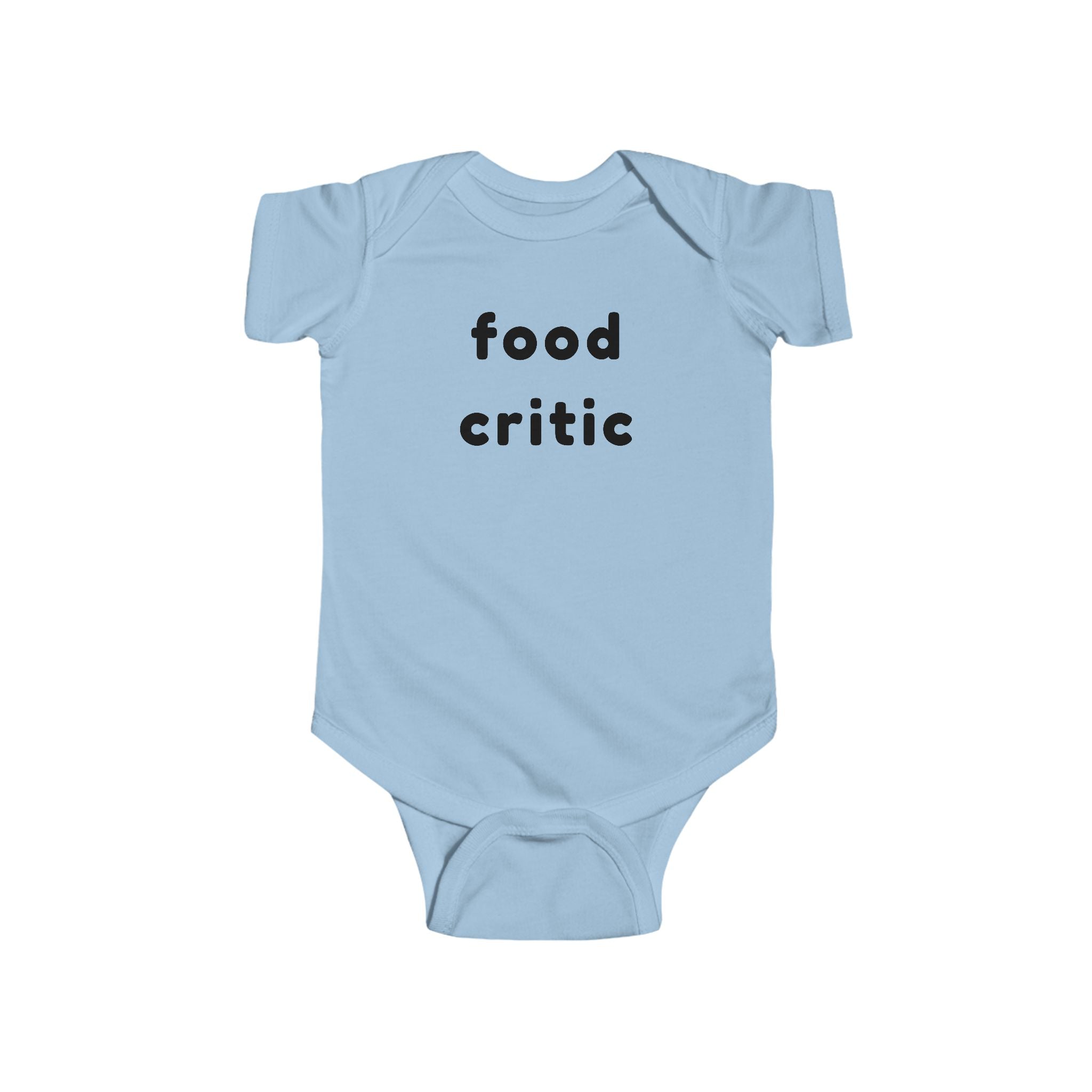Infant Bodysuit "food critic" – Cute Baby Onesie Gift