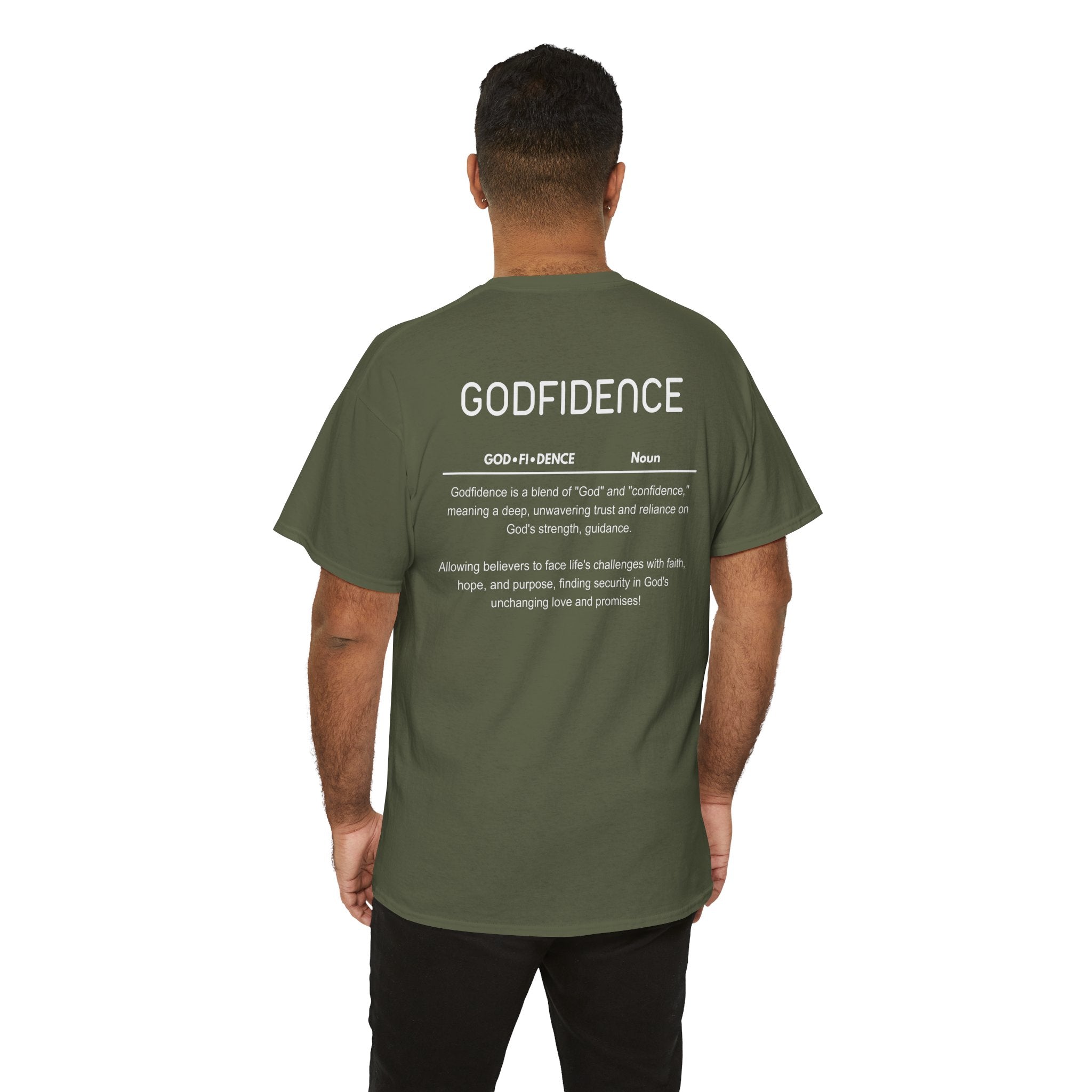 Godfidence definition tee | Christian faith shirt, faith-based typography