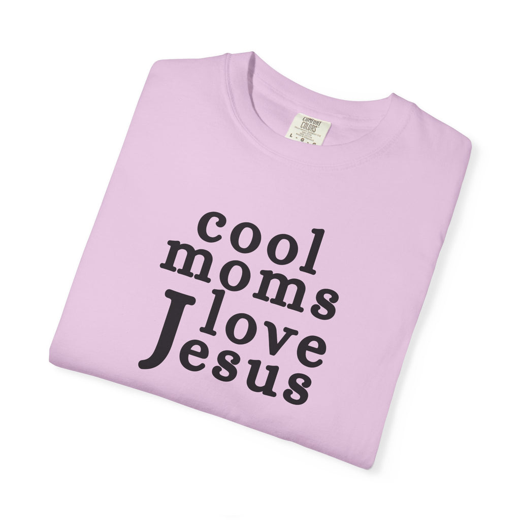 Christian Mom T-Shirt — "Cool Moms Love Jesus" Graphic Tee