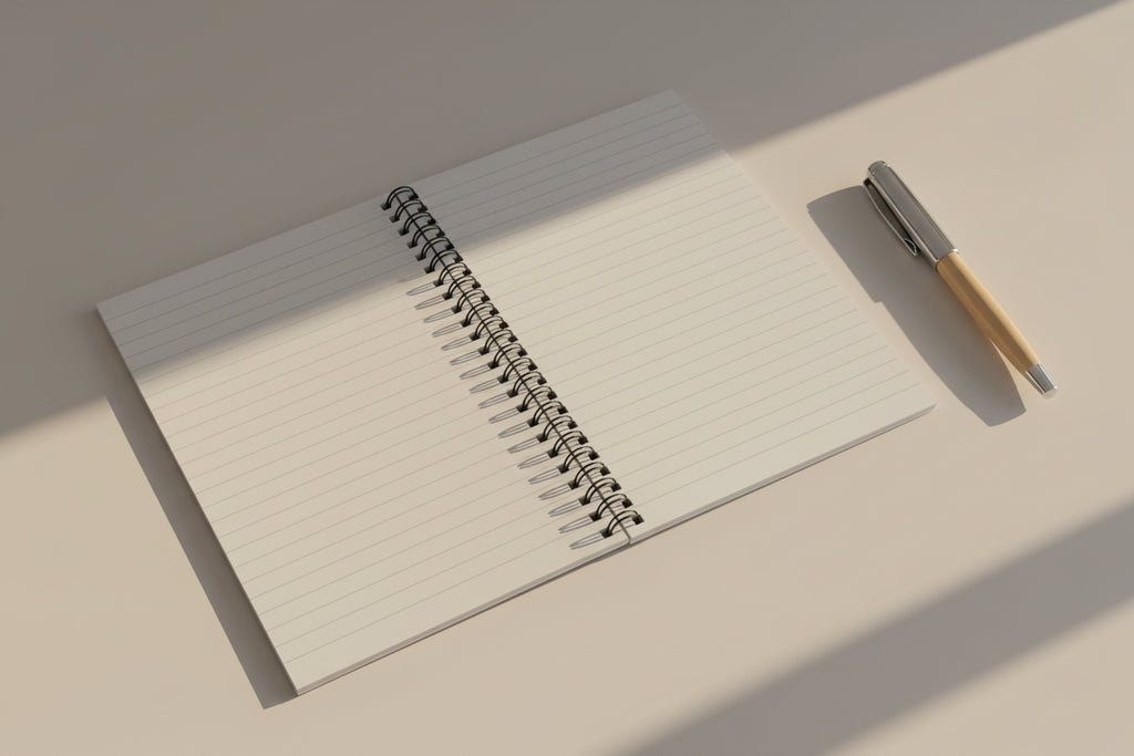 Loved Beyond Measure Spiral Notebook — Ephesians 3:19 Christian Journal - White