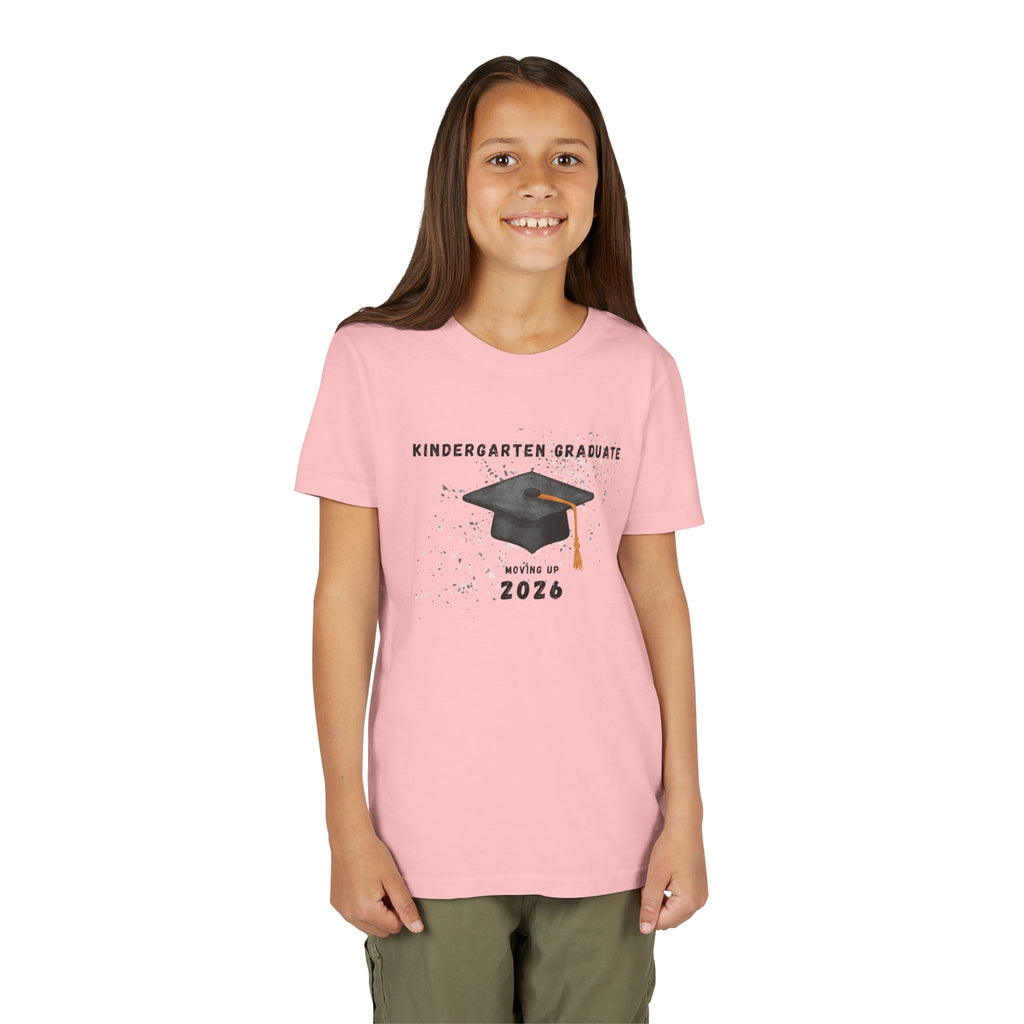 Kindergarten Graduate 2026 Youth Tee — Graduation Cap Graphic