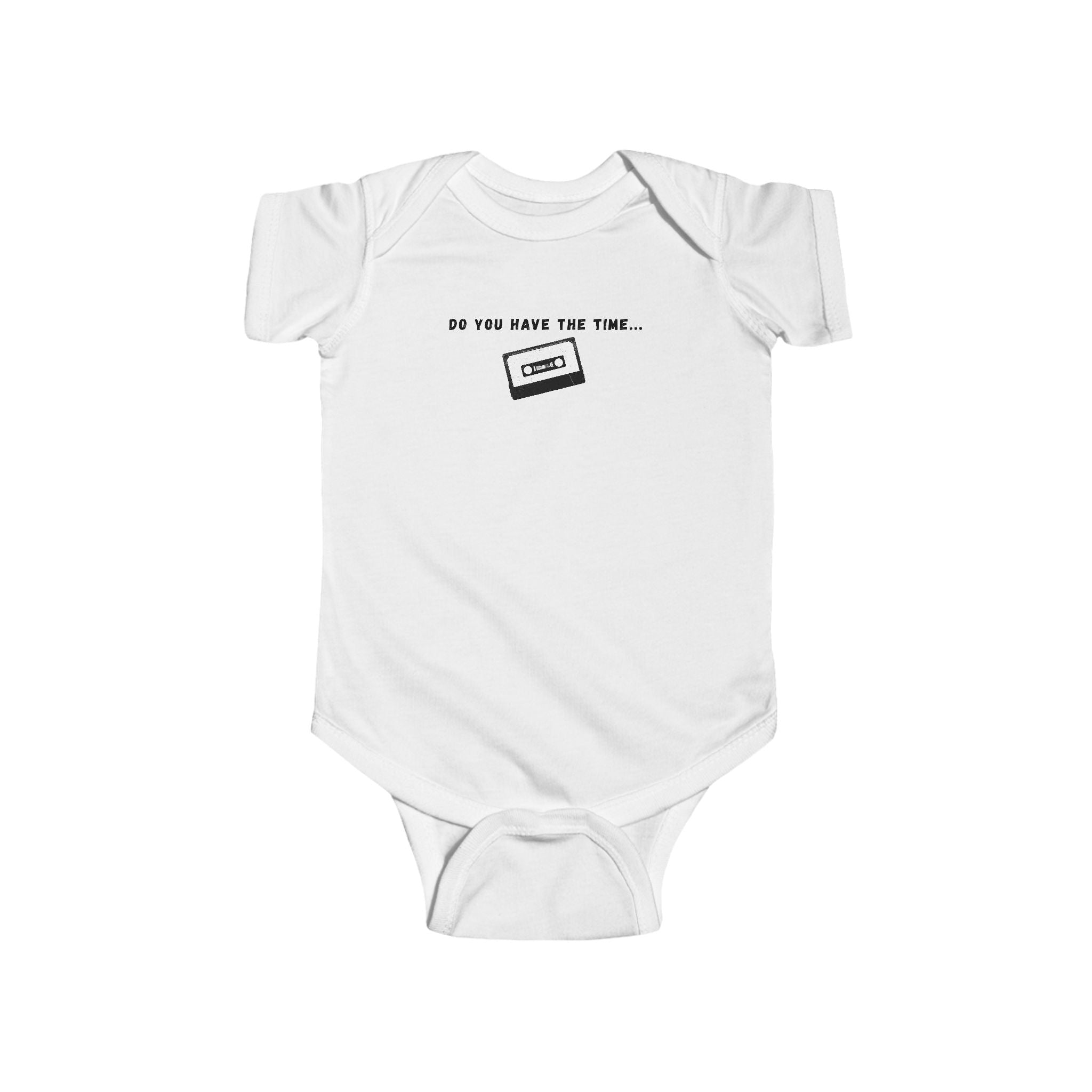 Funny Baby Bodysuit – "Do You Have The Time… To Listen To Me Whine?" Cassette Tape Infant Onesie