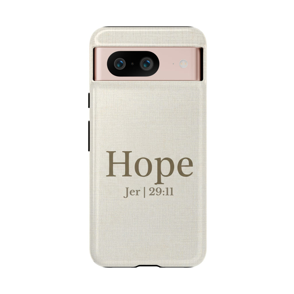 Hope (Jeremiah 29:11) Phone Case — Minimalist Christian Inspirational Cover