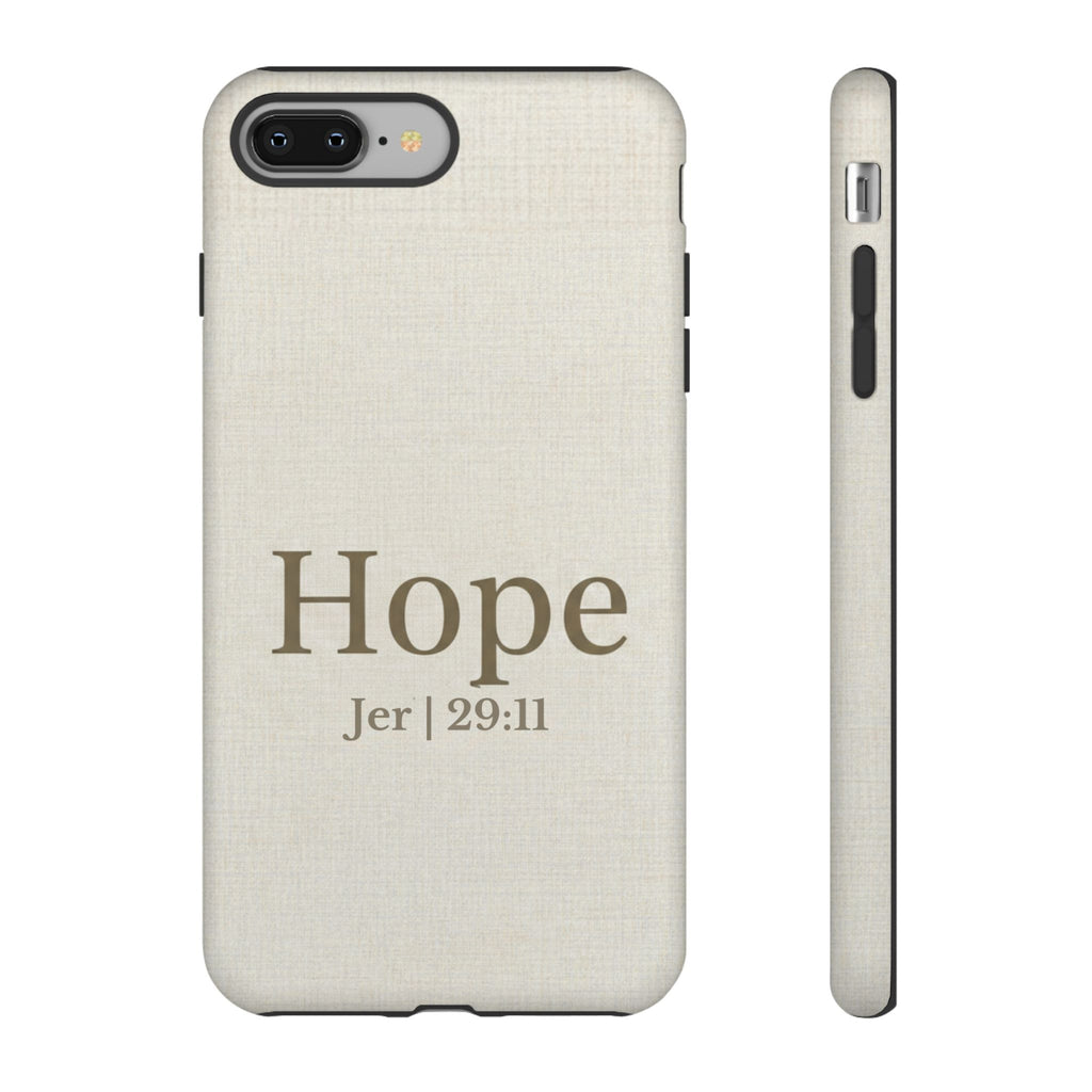 Hope (Jeremiah 29:11) Phone Case — Minimalist Christian Inspirational Cover