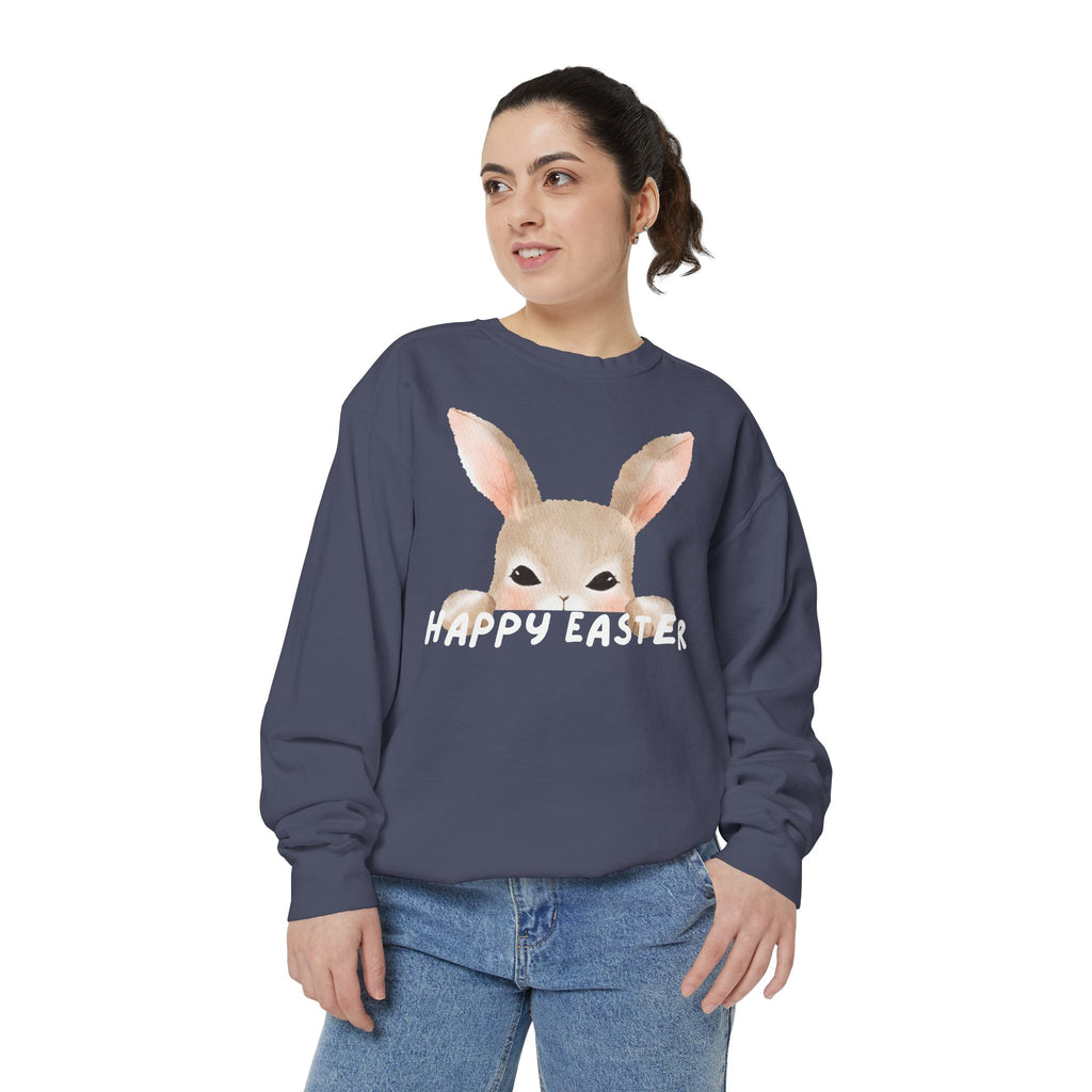 Easter Bunny Sweatshirt - 'Happy Easter' Cozy Holiday Pullover