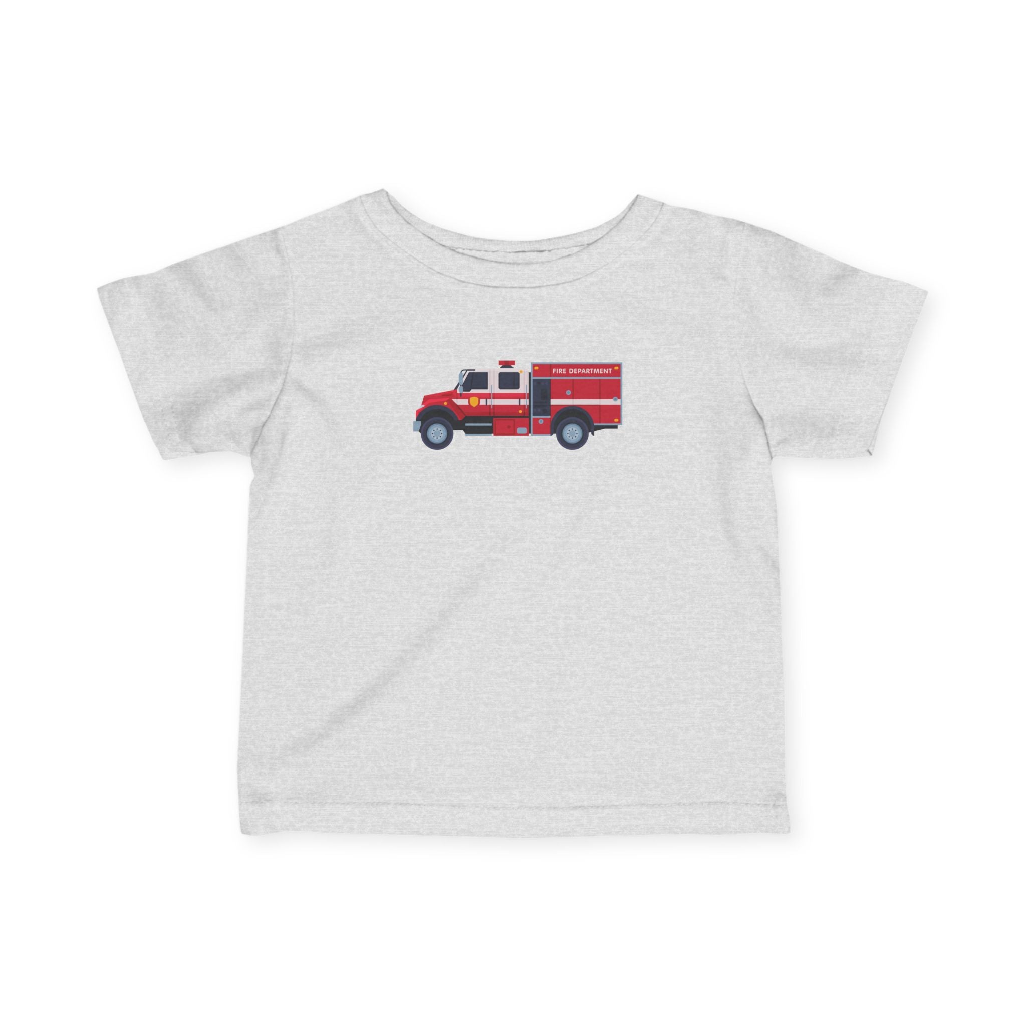 Infant Tee — Cute Red Fire Truck Baby T‑Shirt