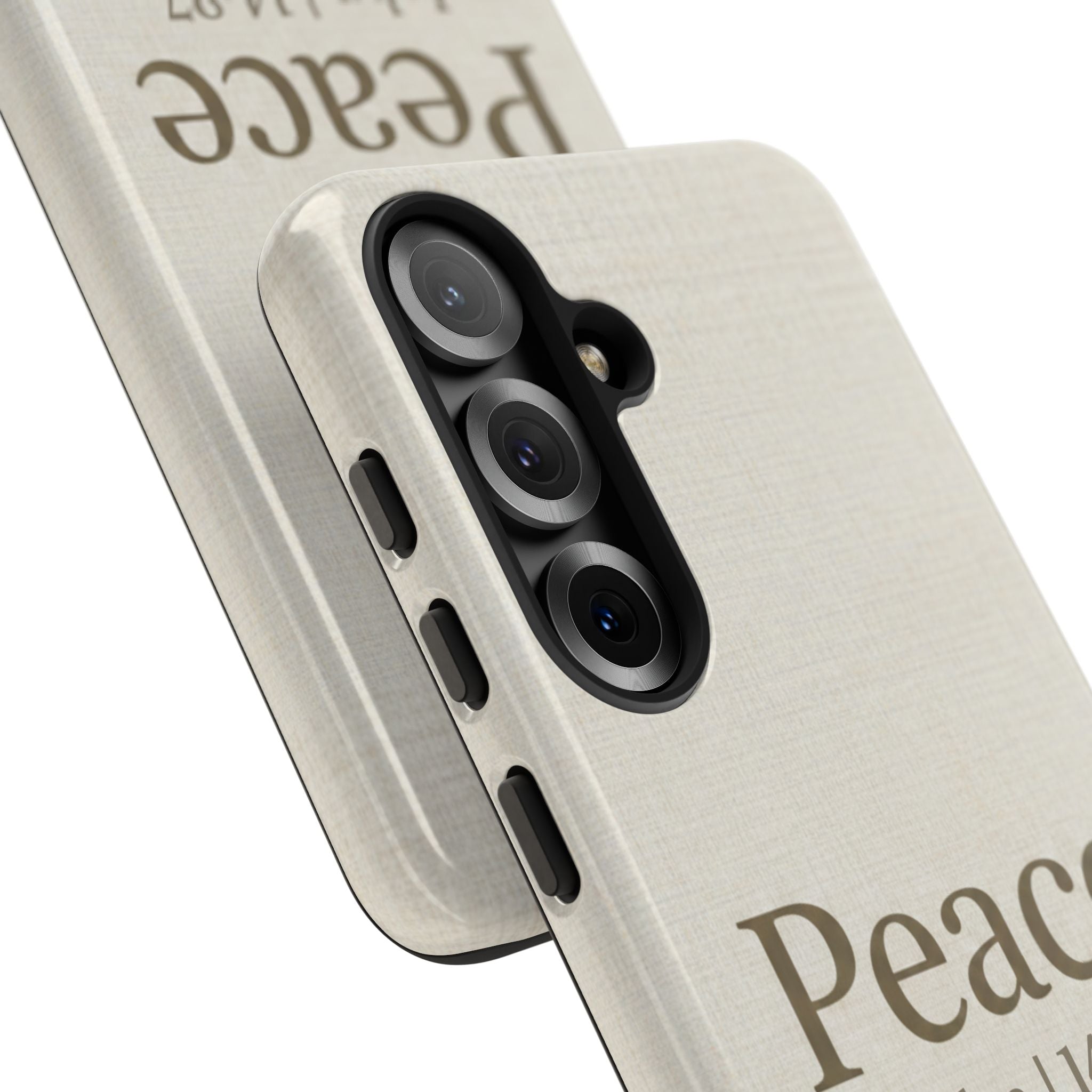 Peace (John 14:27) Phone Case — Minimalist Christian Scripture iPhone & Android Cover