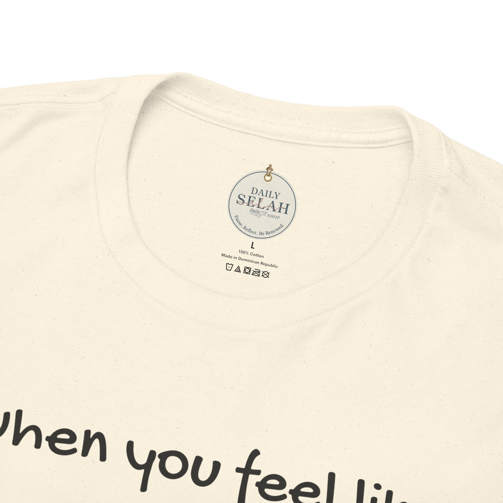 Faith Lifeguard T-Shirt — "When you feel like you're drowning, remember your lifeguard walks on water." (Matthew 14:25-27)