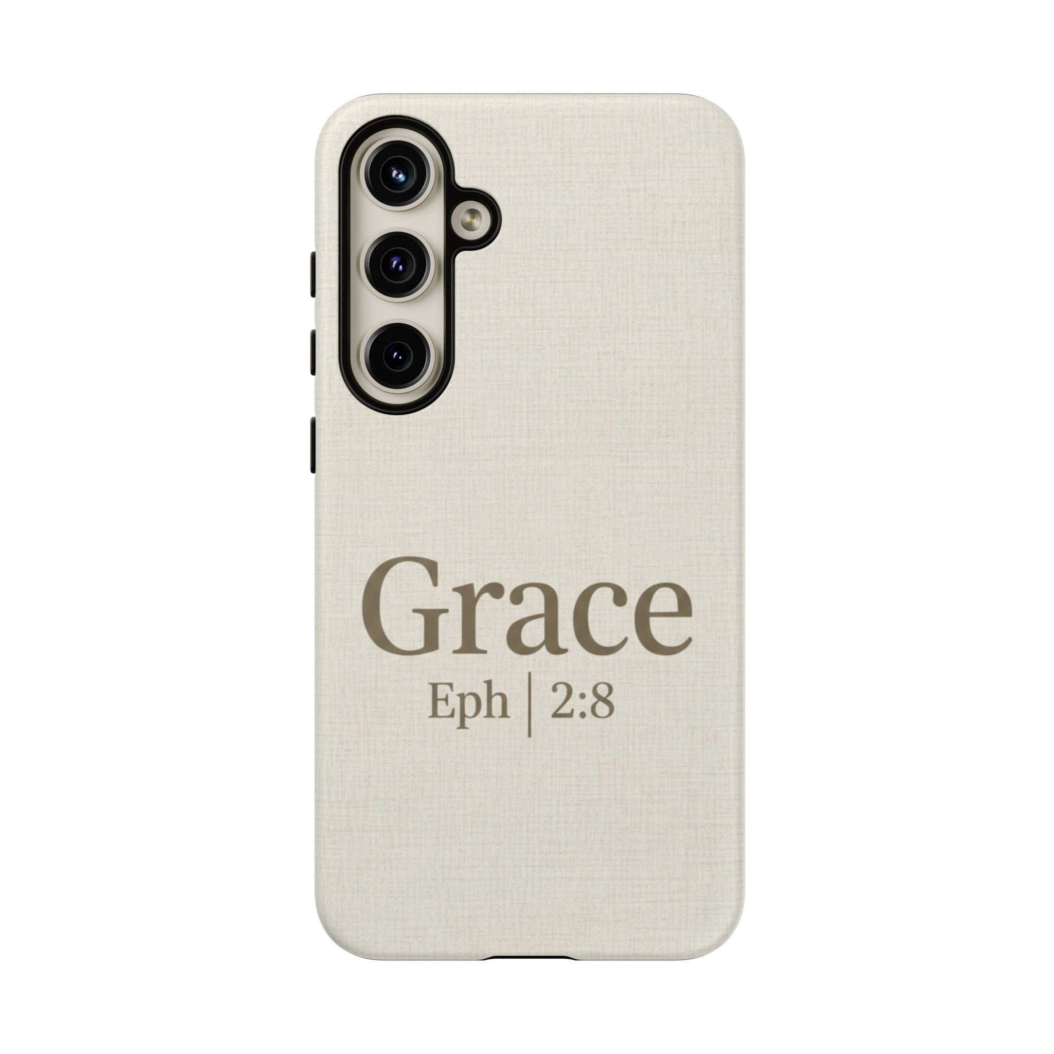 Grace (Ephesians 2:8) Phone Case — Minimalist Christian Inspirational Tough Case