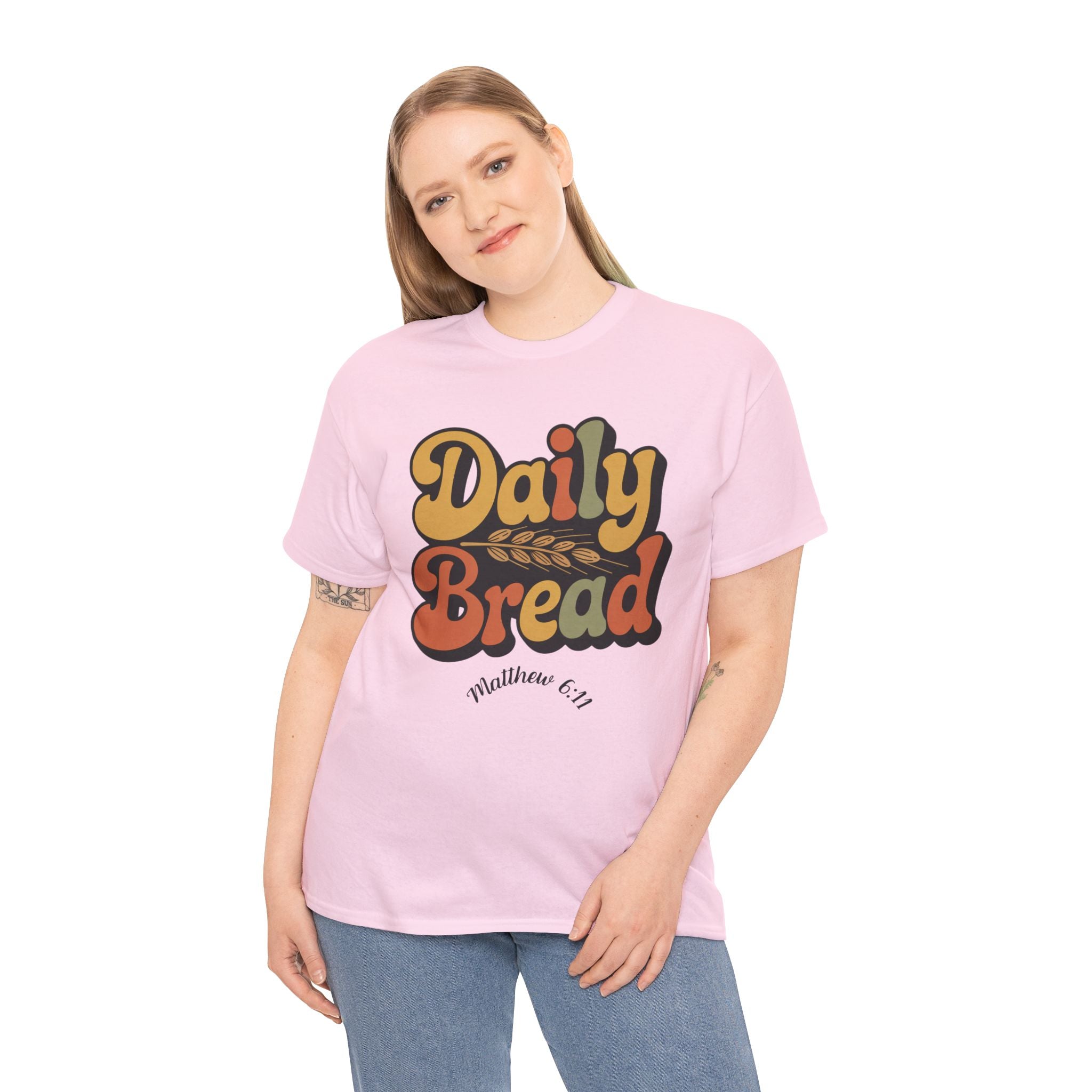 Daily Bread Shirt, Matthew 6:11, Retro Christian Shirt, Vintage Faith Shirt, Lord's Prayer Shirt, Christian Gift, Scripture Shirt