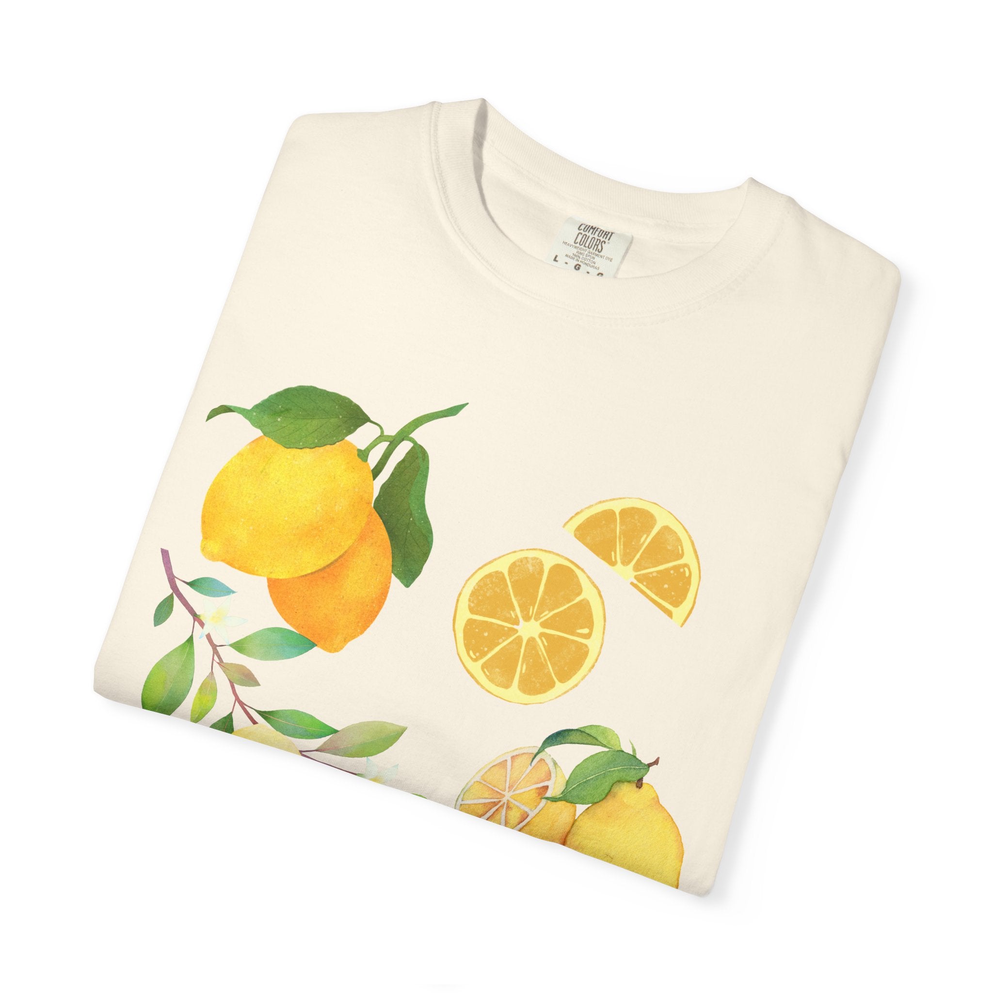 Lemon Branch Floral Comfort Colors T-Shirt