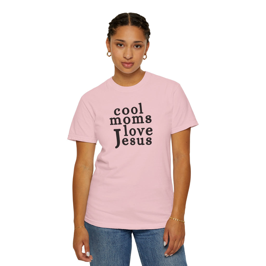 Christian Mom T-Shirt — "Cool Moms Love Jesus" Graphic Tee