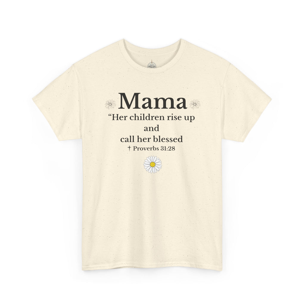 Mama Proverbs 31:28 T‑Shirt — 'Her children rise up and call her blessed' Floral Mom Tee - Mother's Day Gift