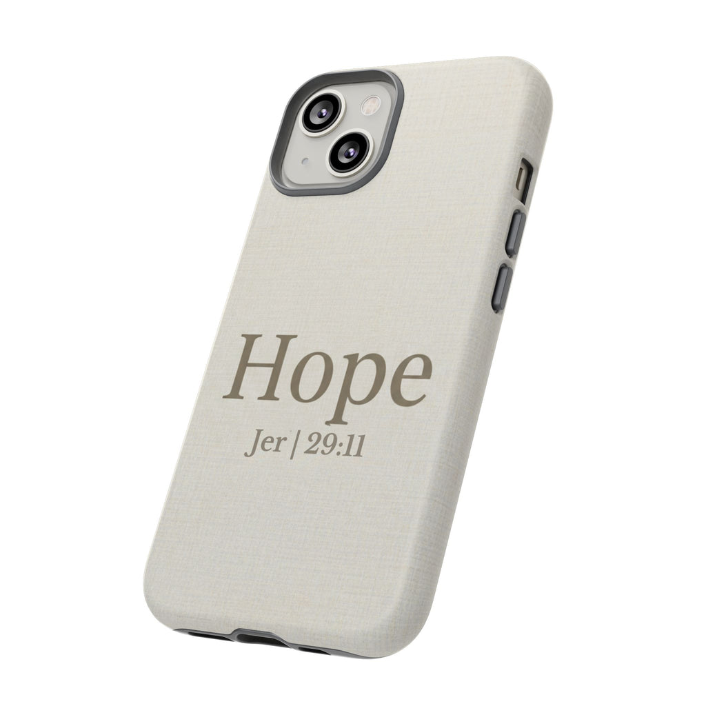 Hope (Jeremiah 29:11) Phone Case — Minimalist Christian Inspirational Cover