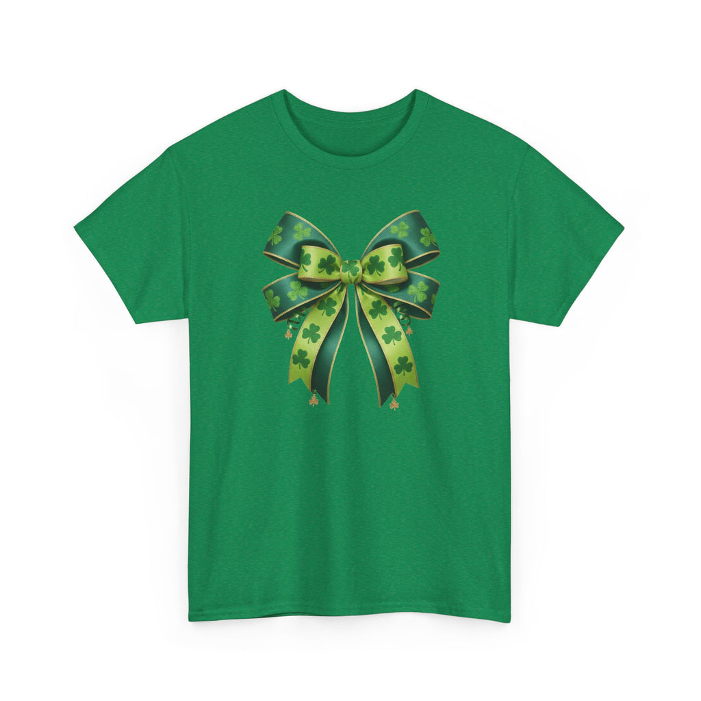 St. Patrick's Green Shamrock Bow T-Shirt
