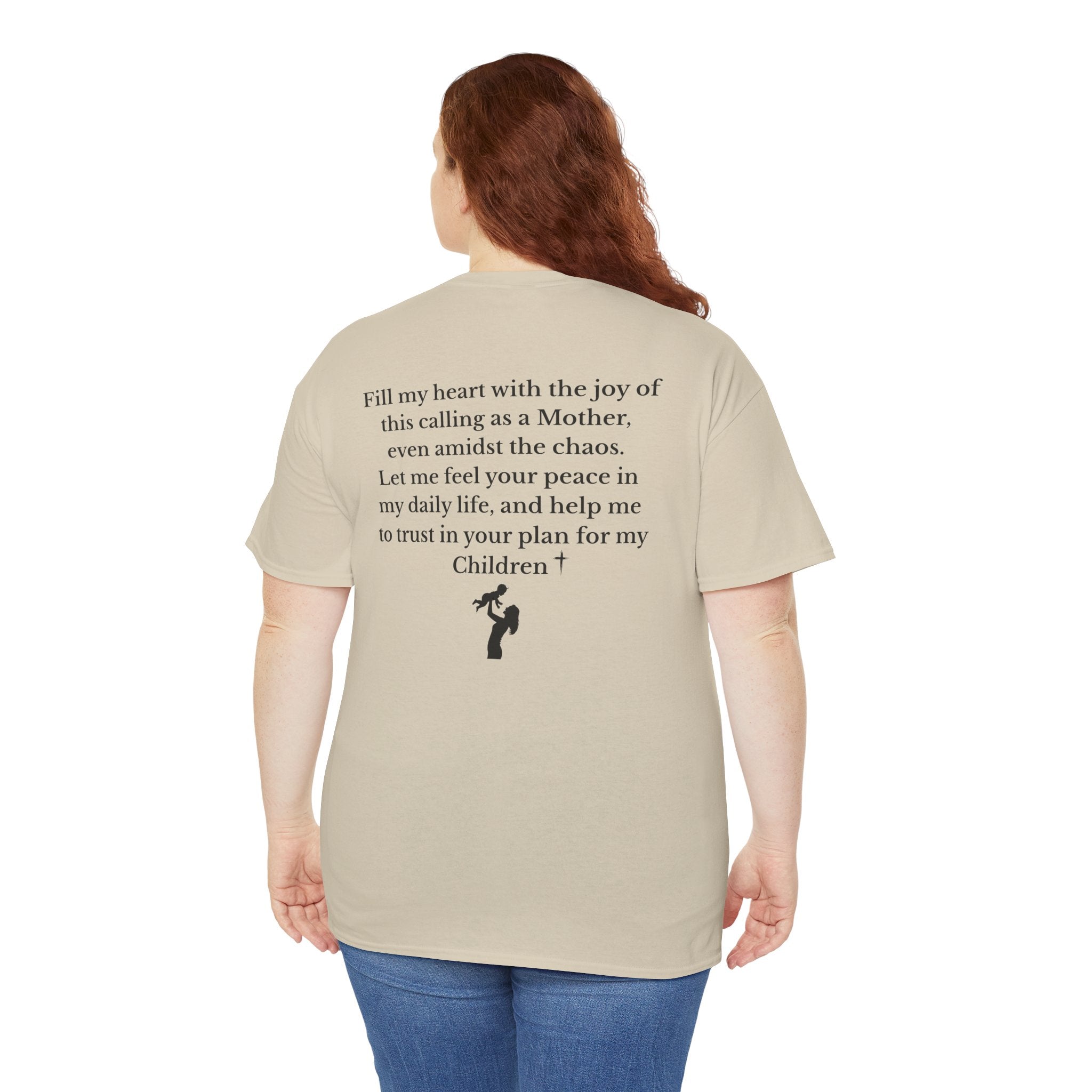 Mama Prayer T-Shirt — Front and Back Design Inspirational Christian Mom Tee with Back Prayer Quote - Mother's Day Gift