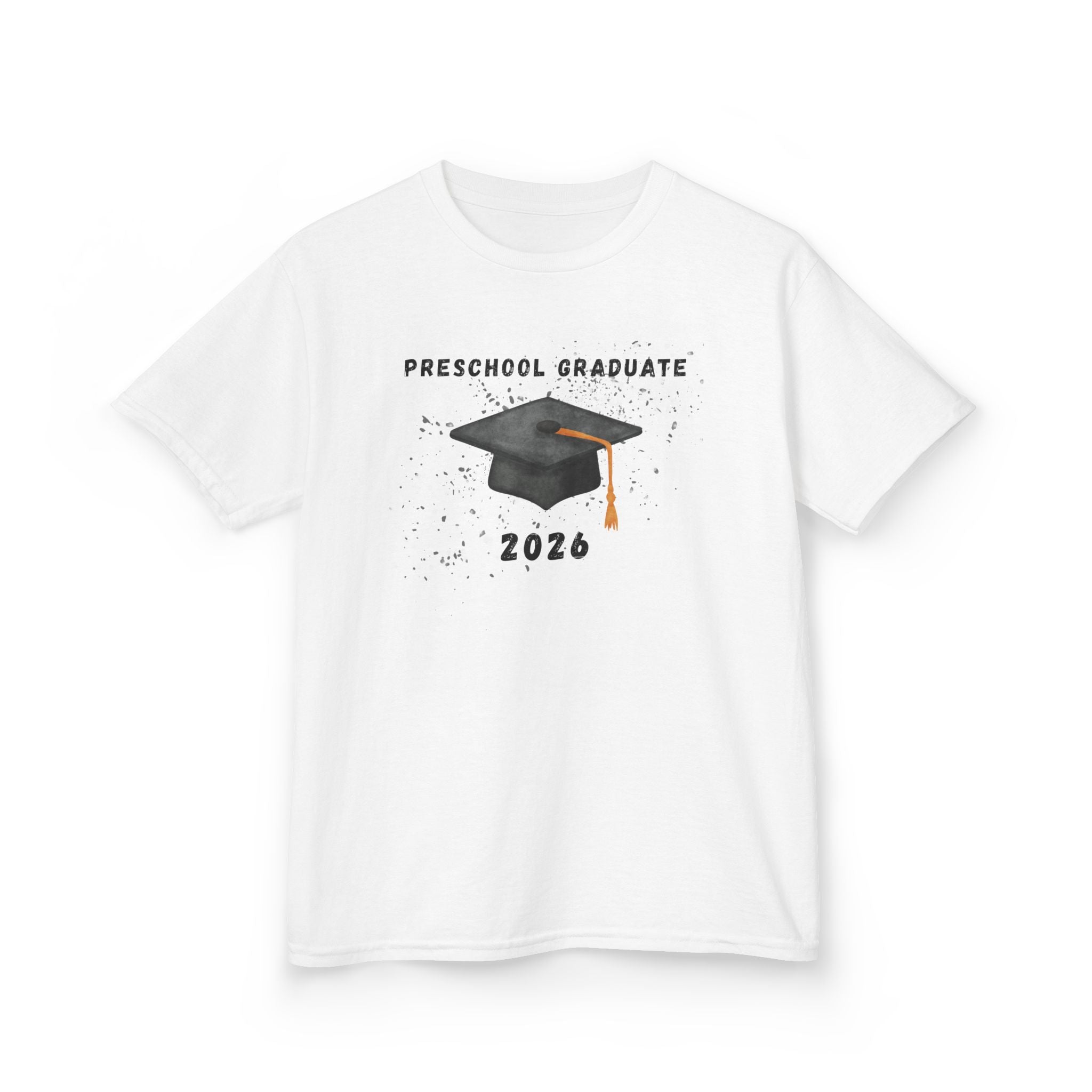 Preschool Graduate 2026 Kids T-Shirt — Graduation Cap Celebration Tee