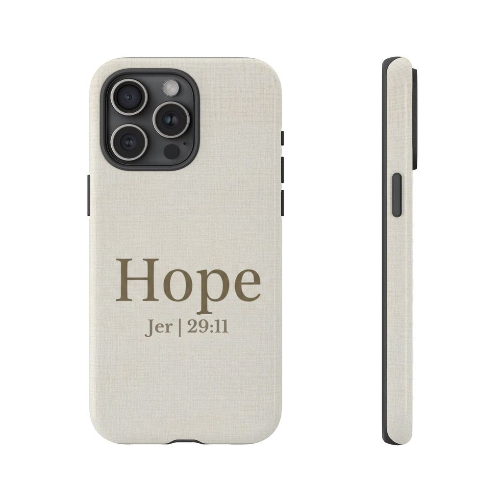 Hope (Jeremiah 29:11) Phone Case — Minimalist Christian Inspirational Cover
