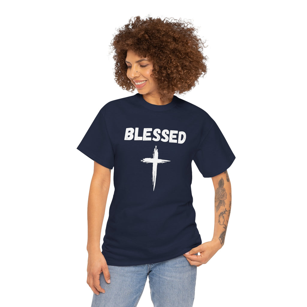 Blessed Cross T-Shirt — Christian Faith Tee