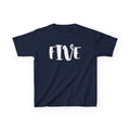 Kids "FIVE" Birthday T‑Shirt — Age 5 Party Tee