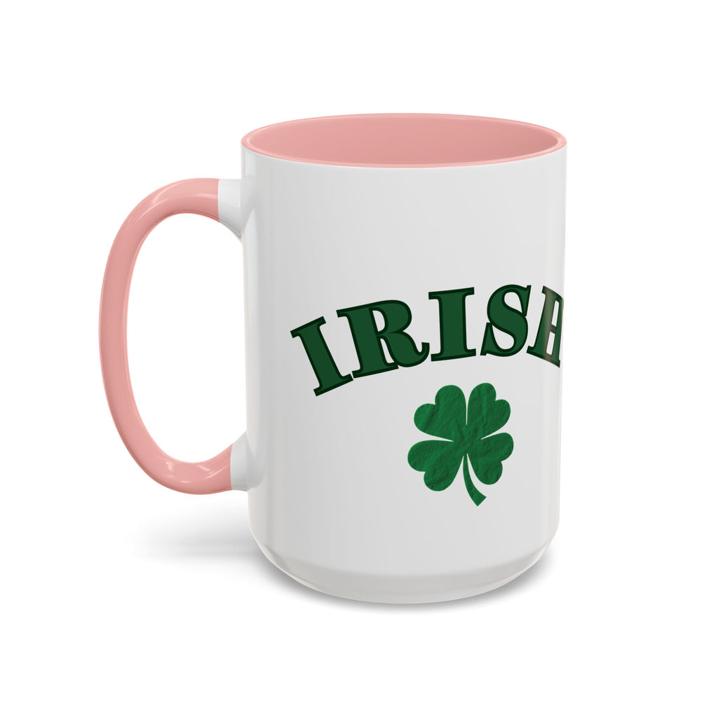 St. Patrick's Day Shamrock Accent Coffee Mug – Lucky Irish Green 11/15oz