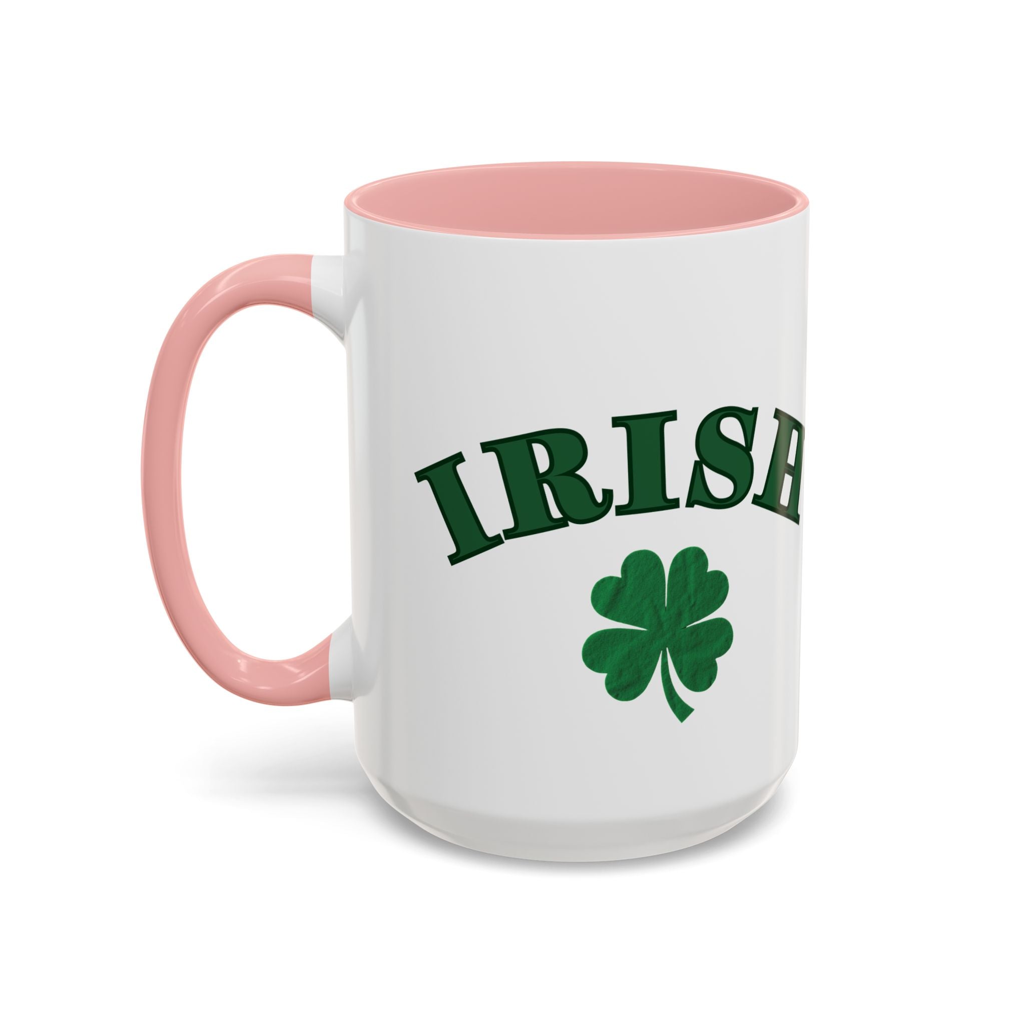 St. Patrick's Day Shamrock Accent Coffee Mug – Lucky Irish Green 11/15oz