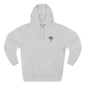 Embroidered Cross & Dagger with Thorn of Crowns — Minimal Christian Chest Graphic Logo Fleece Pullover