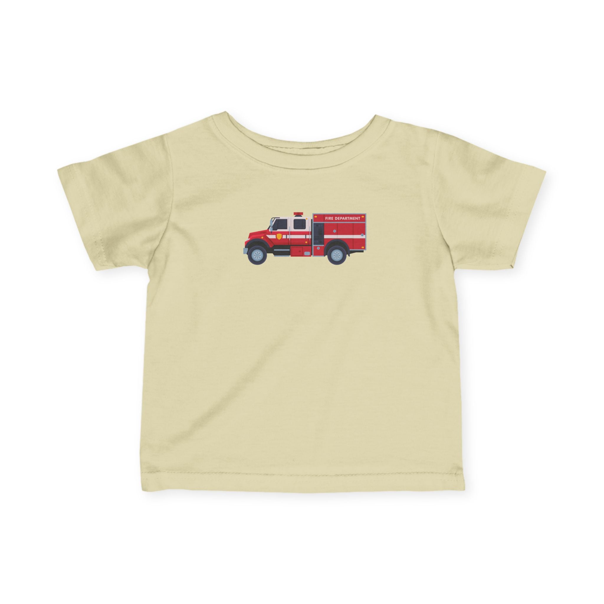 Infant Tee — Cute Red Fire Truck Baby T‑Shirt