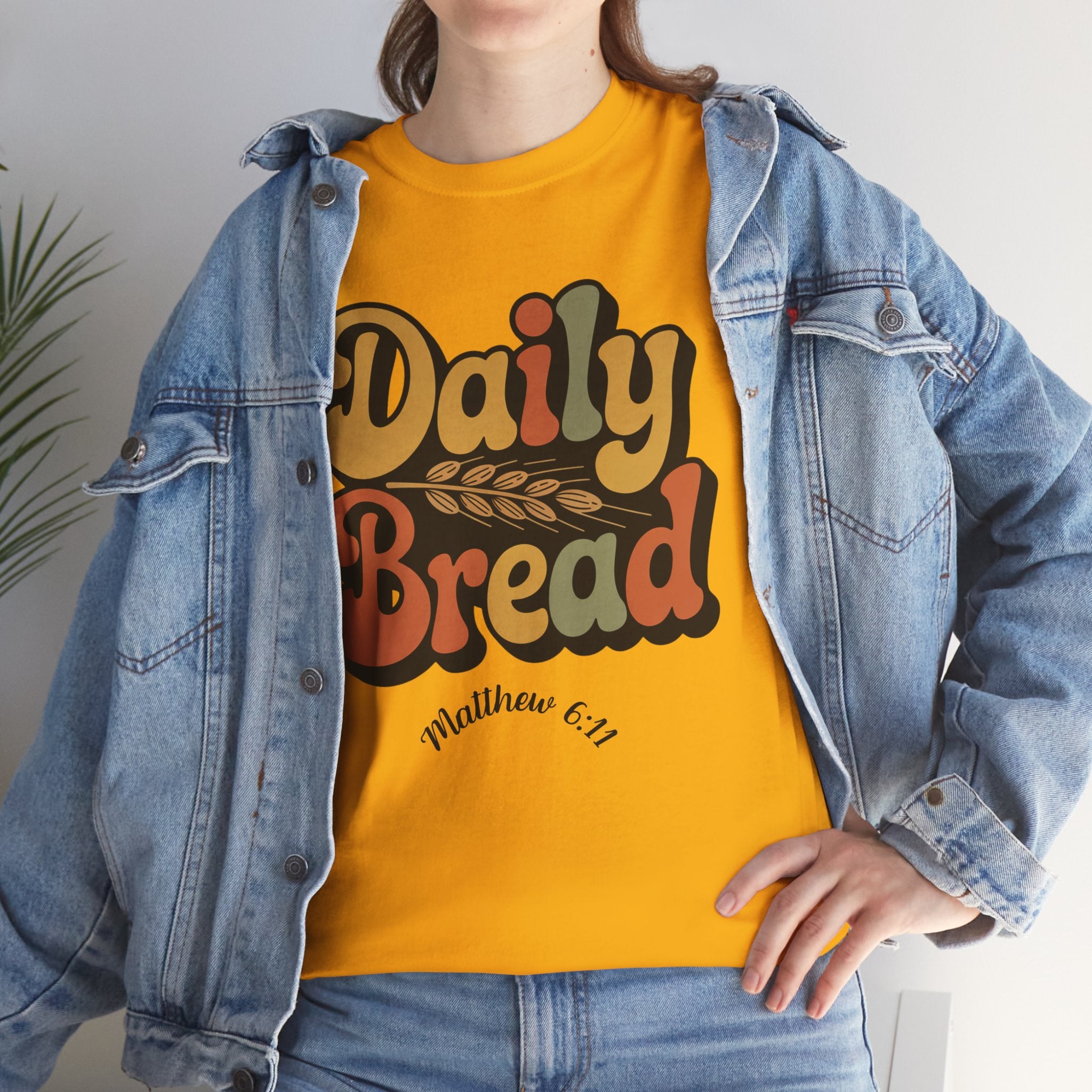 Daily Bread Shirt, Matthew 6:11, Retro Christian Shirt, Vintage Faith Shirt, Lord's Prayer Shirt, Christian Gift, Scripture Shirt