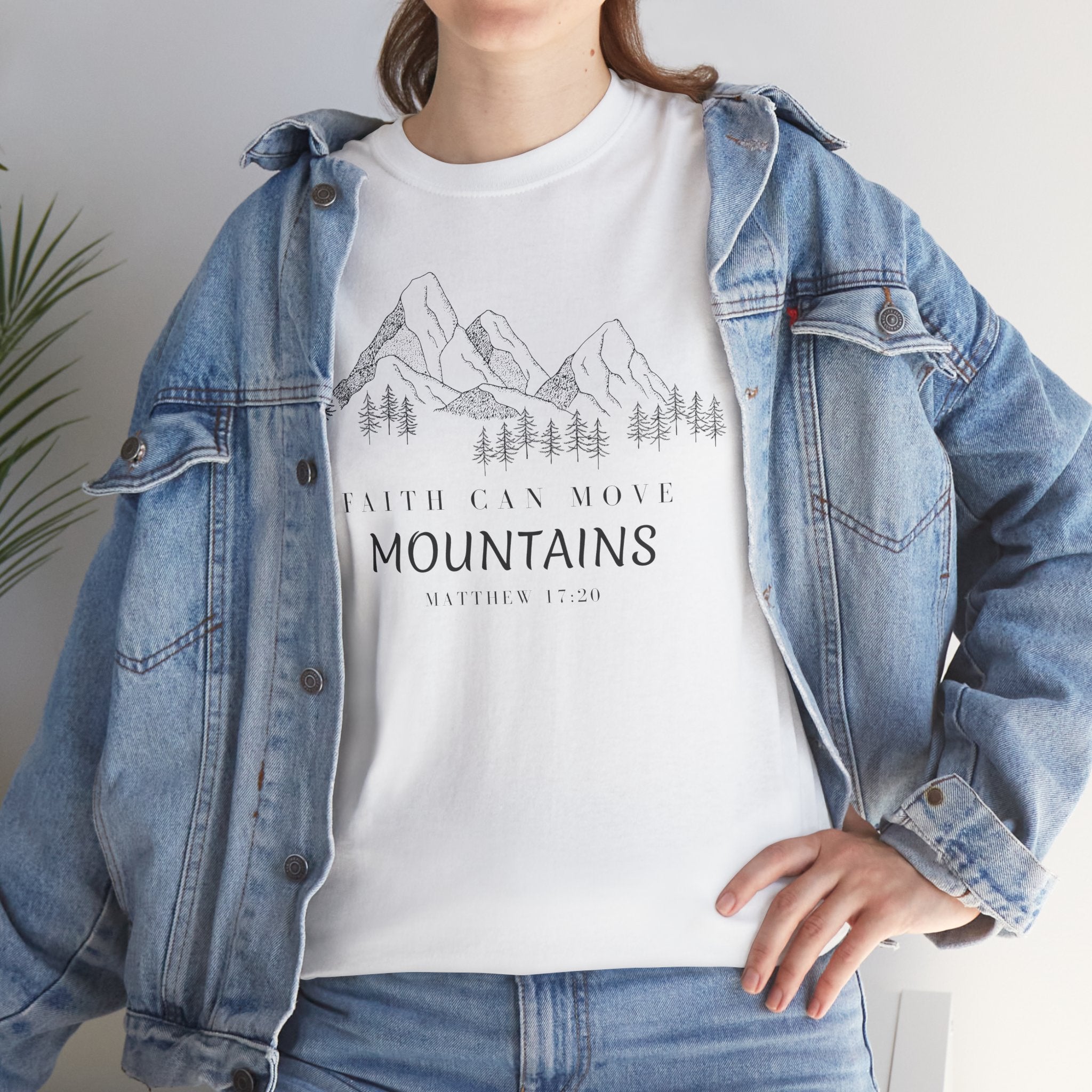 Faith Can Move Mountains T-Shirt | Christian Women's Tee