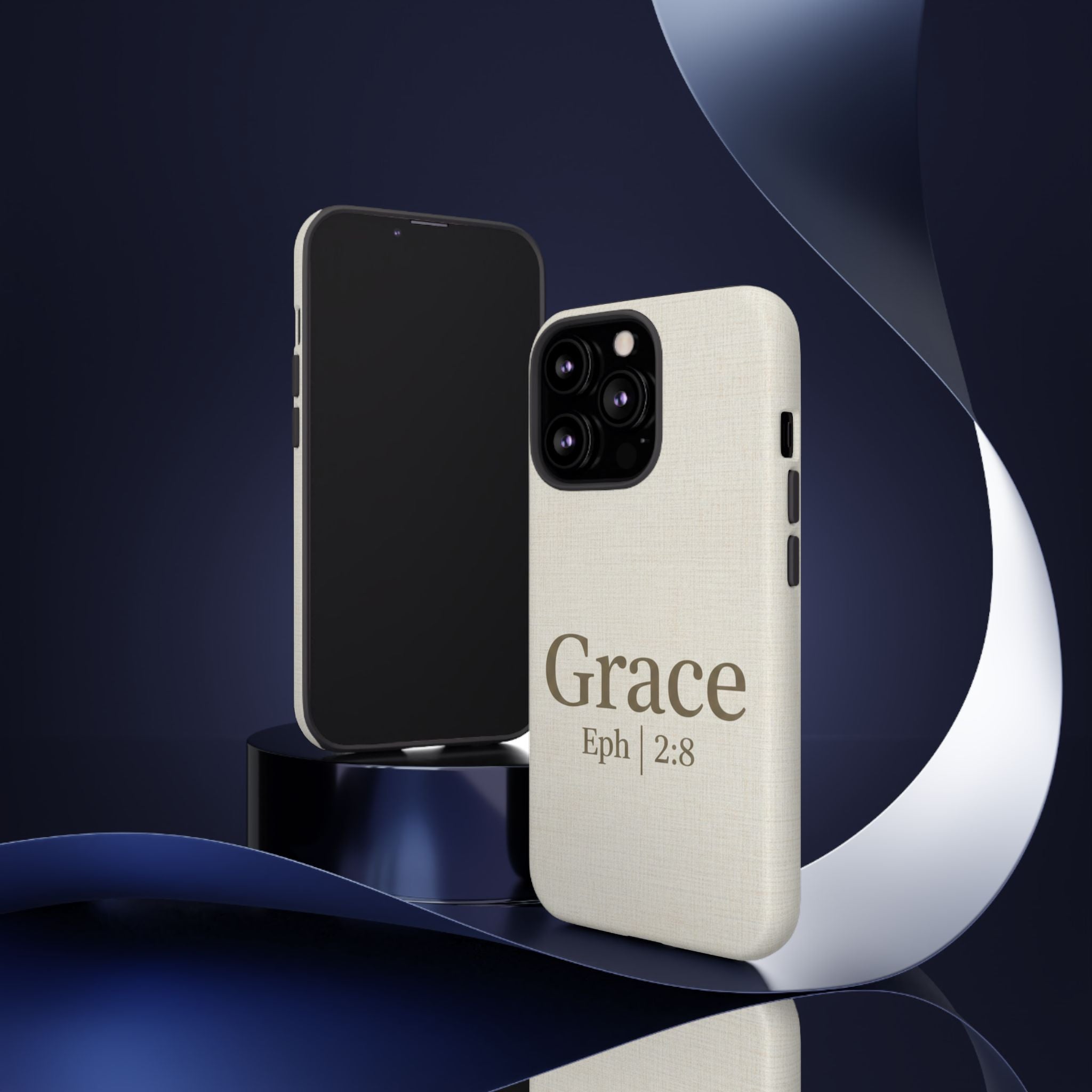 Grace (Ephesians 2:8) Phone Case — Minimalist Christian Inspirational Tough Case