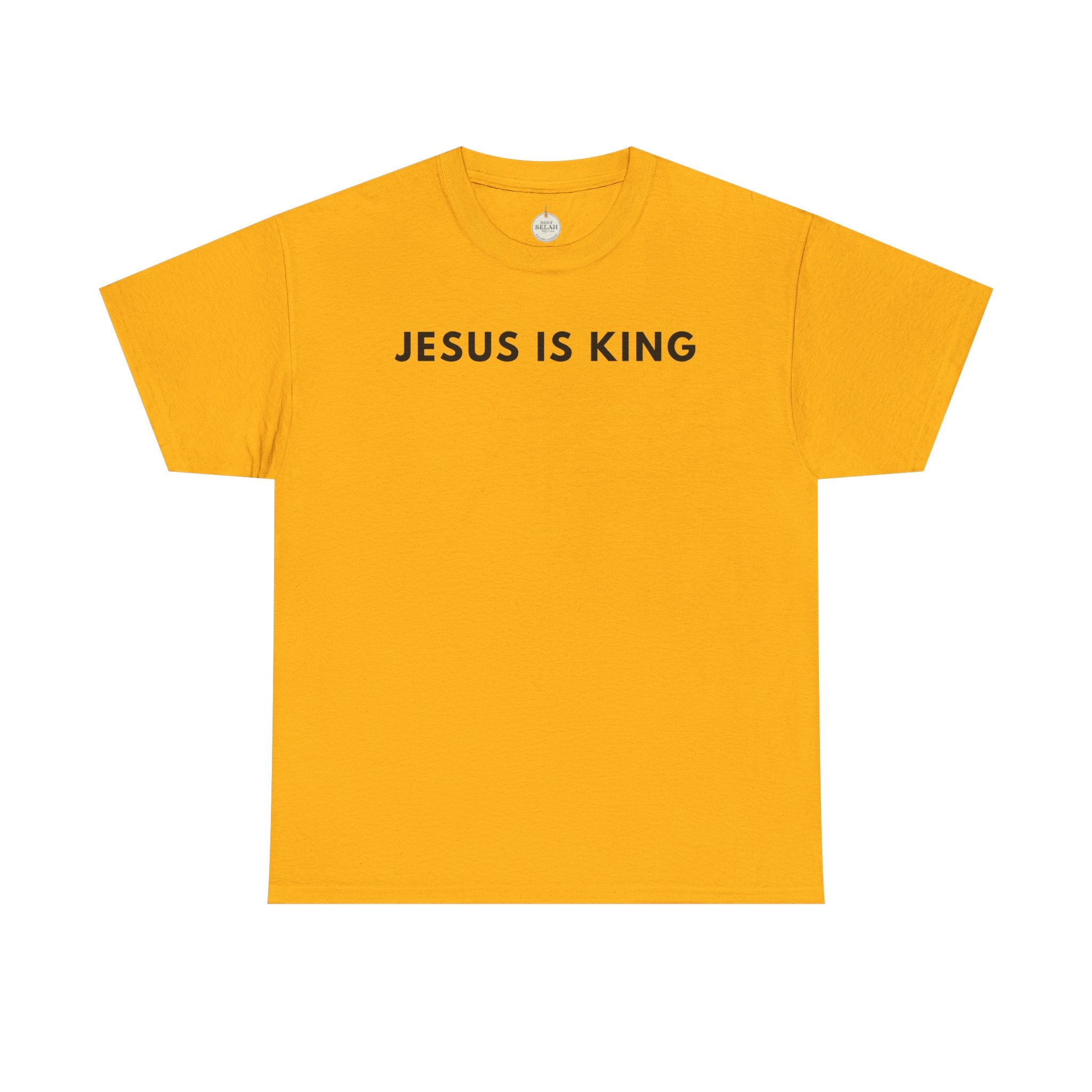 Jesus Is King Tee - Christian Faith White Cotton T-Shirt