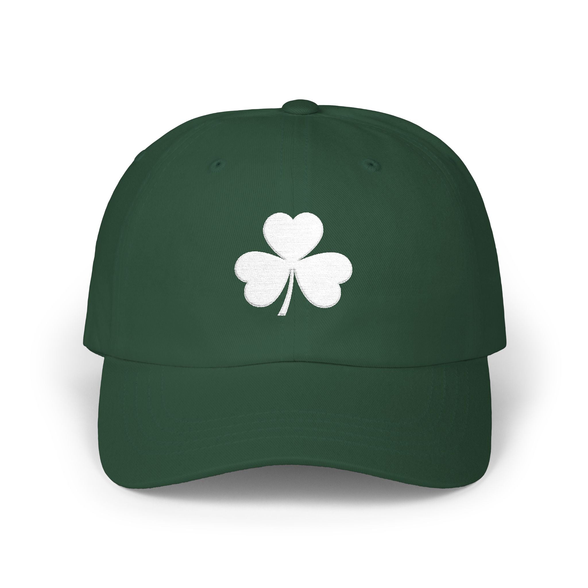 Embroidered Shamrock Dad Cap — St. Patrick’s Day Classic Green Baseball Hat