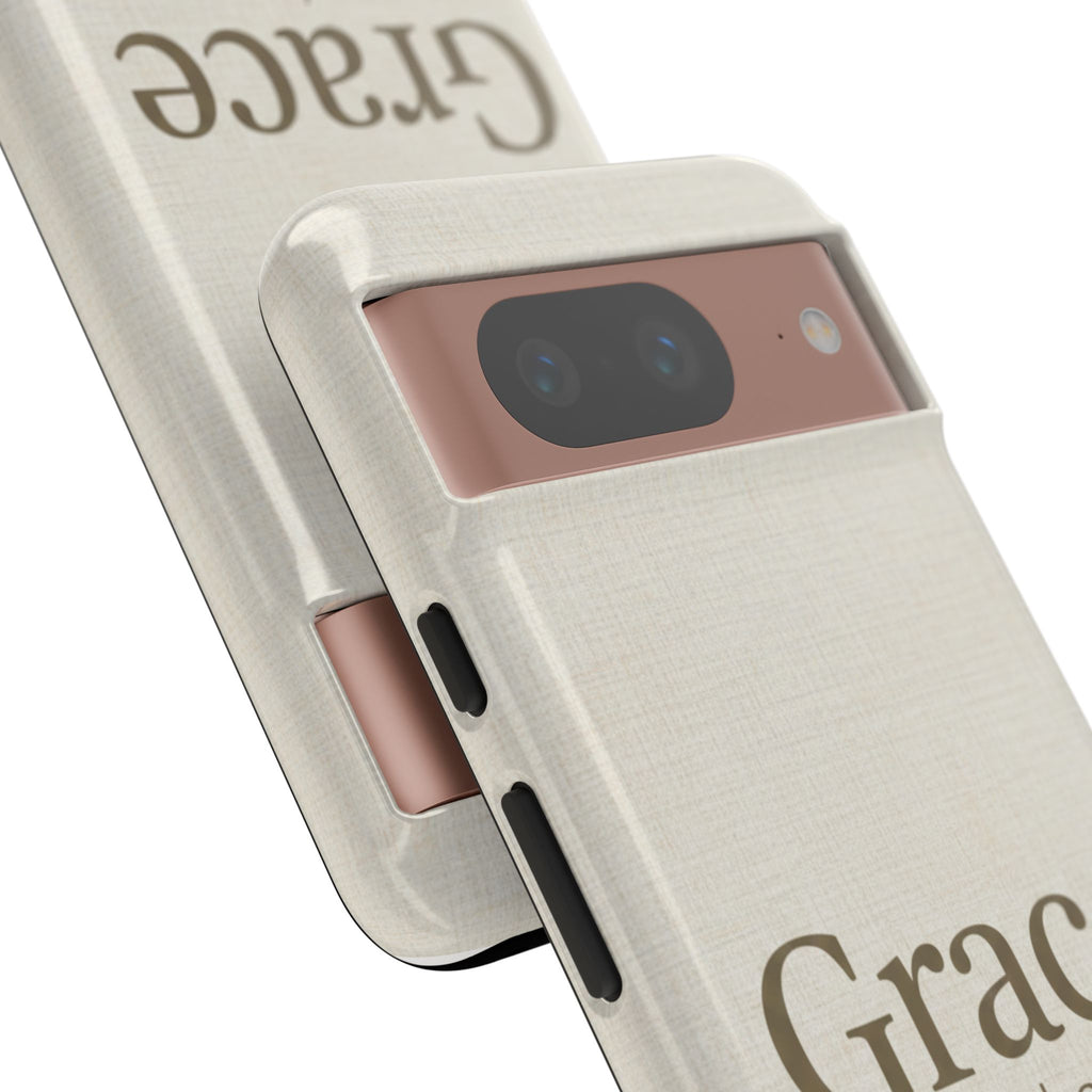 Grace (Ephesians 2:8) Phone Case — Minimalist Christian Inspirational Tough Case