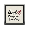 Jewelry Box — "God Wrote Our Love Story" Keepsake Box (Faith-Inspired Wedding or Anniversary Gift) - Personalized