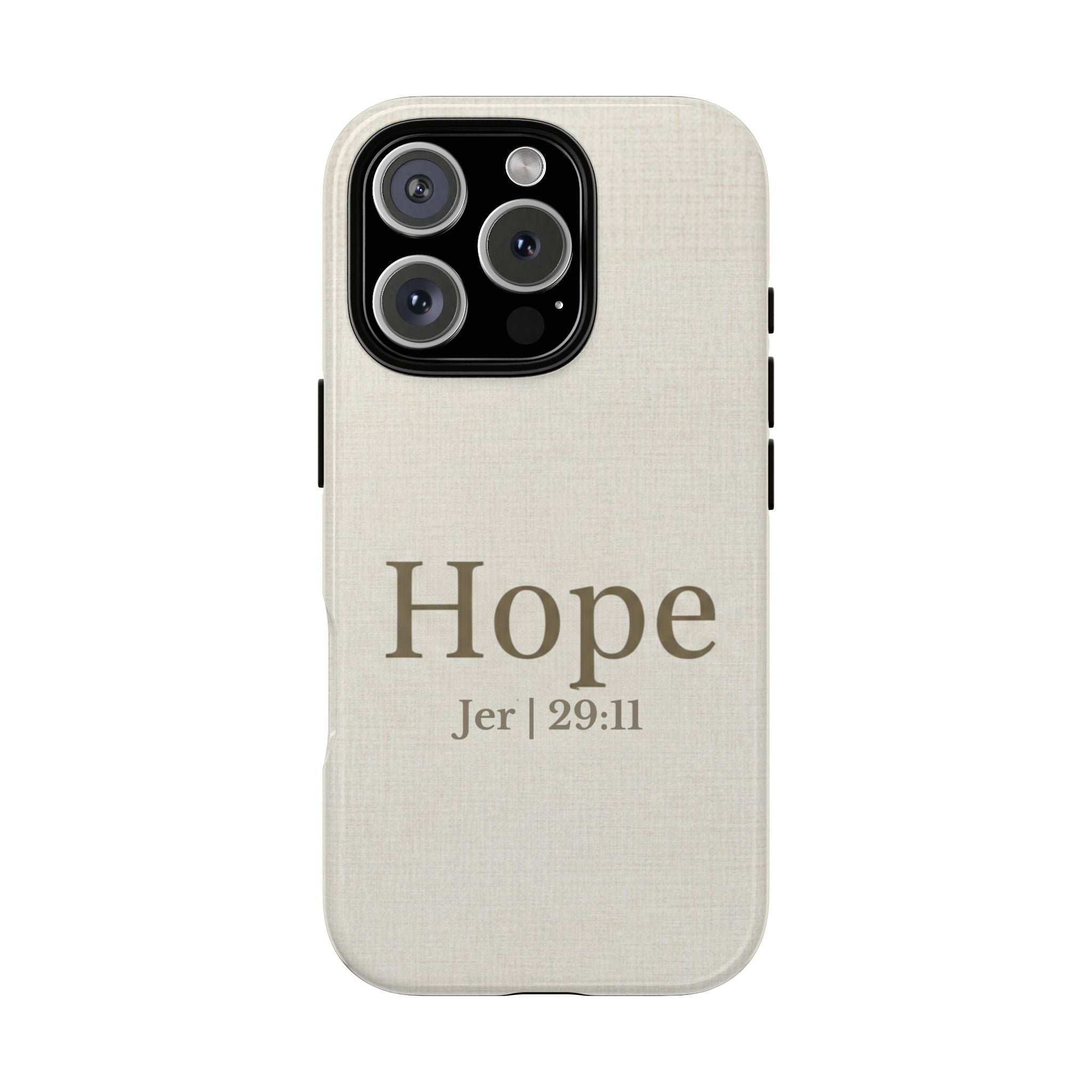 Hope (Jeremiah 29:11) Phone Case — Minimalist Christian Inspirational Cover