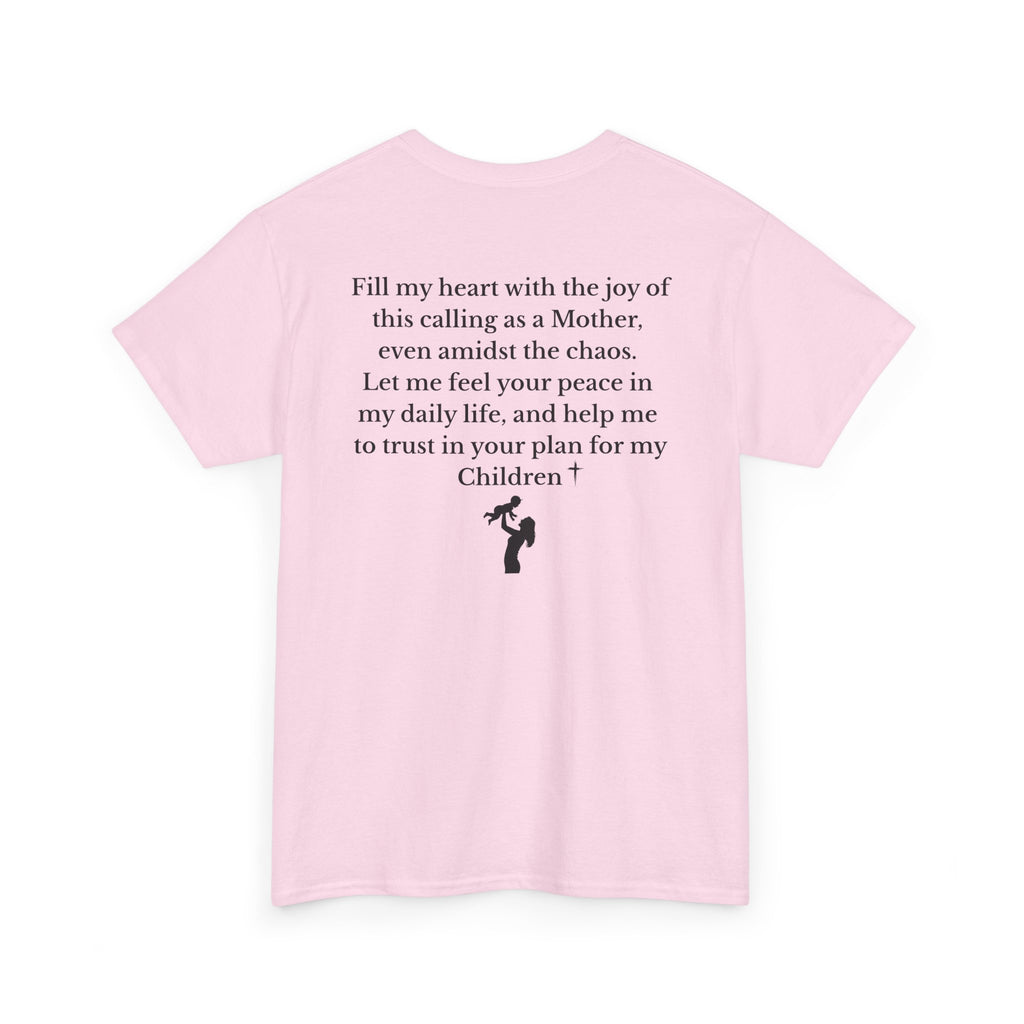 Mama Prayer T-Shirt — Front and Back Design Inspirational Christian Mom Tee with Back Prayer Quote - Mother's Day Gift