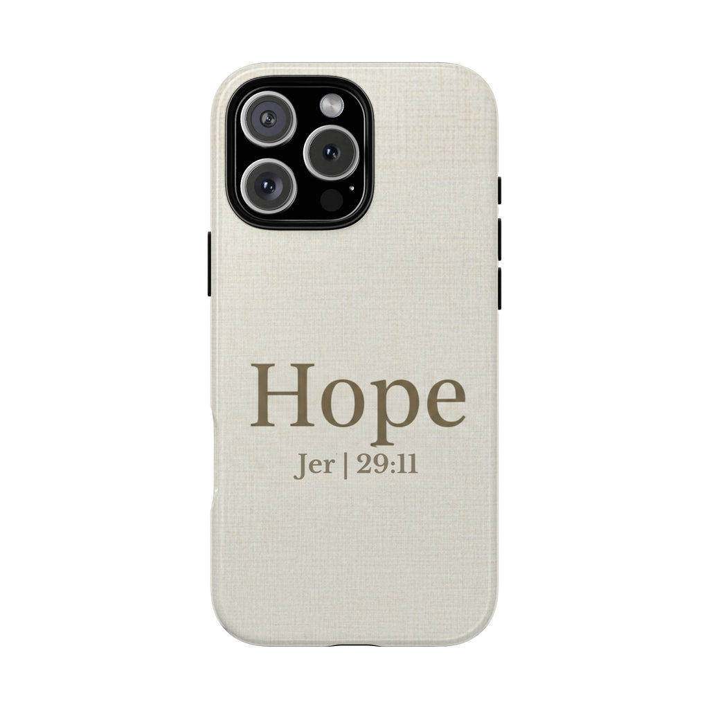 Hope (Jeremiah 29:11) Phone Case — Minimalist Christian Inspirational Cover