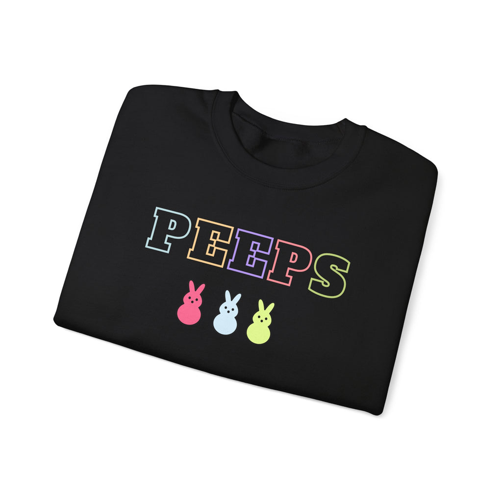 Peeps Easter Crewneck Sweatshirt — Pastel Bunny Candy Graphic