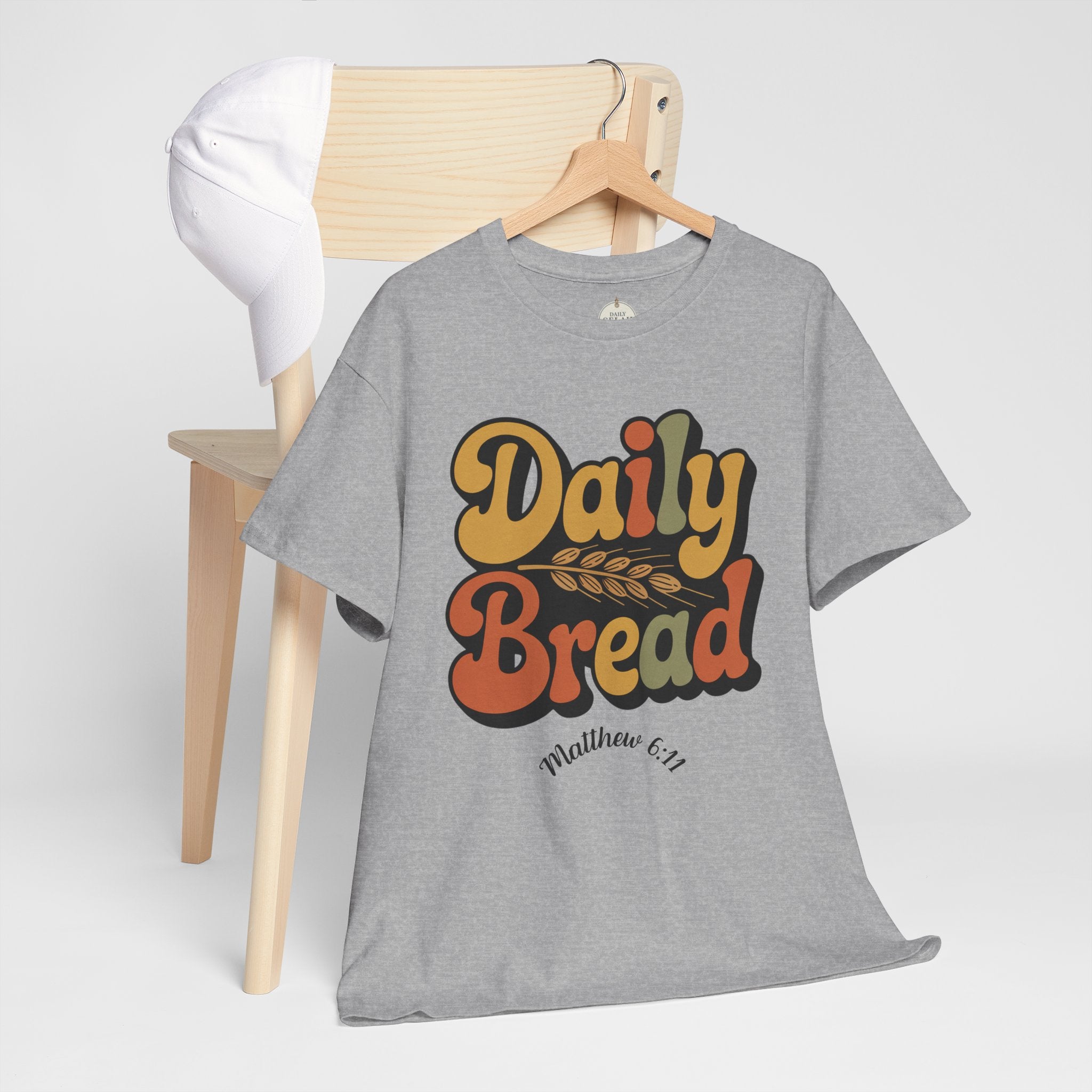 Daily Bread Shirt, Matthew 6:11, Retro Christian Shirt, Vintage Faith Shirt, Lord's Prayer Shirt, Christian Gift, Scripture Shirt