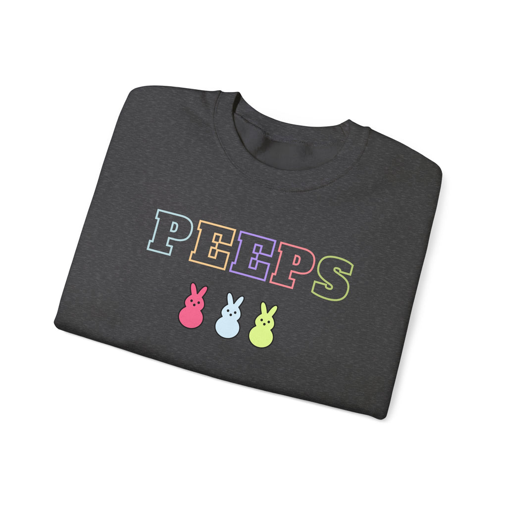 Peeps Easter Crewneck Sweatshirt — Pastel Bunny Candy Graphic