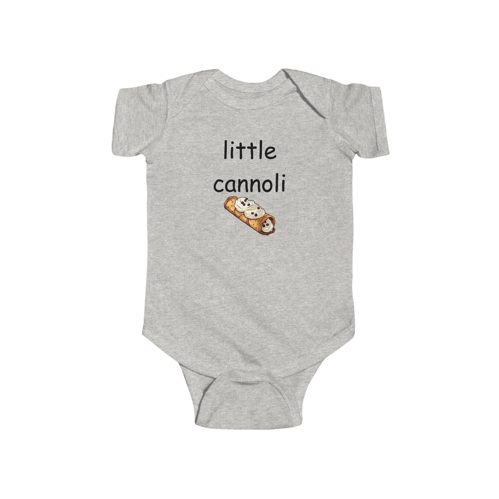 Infant Bodysuit - "Little Cannoli" Cute Italian Dessert Baby Onesie
