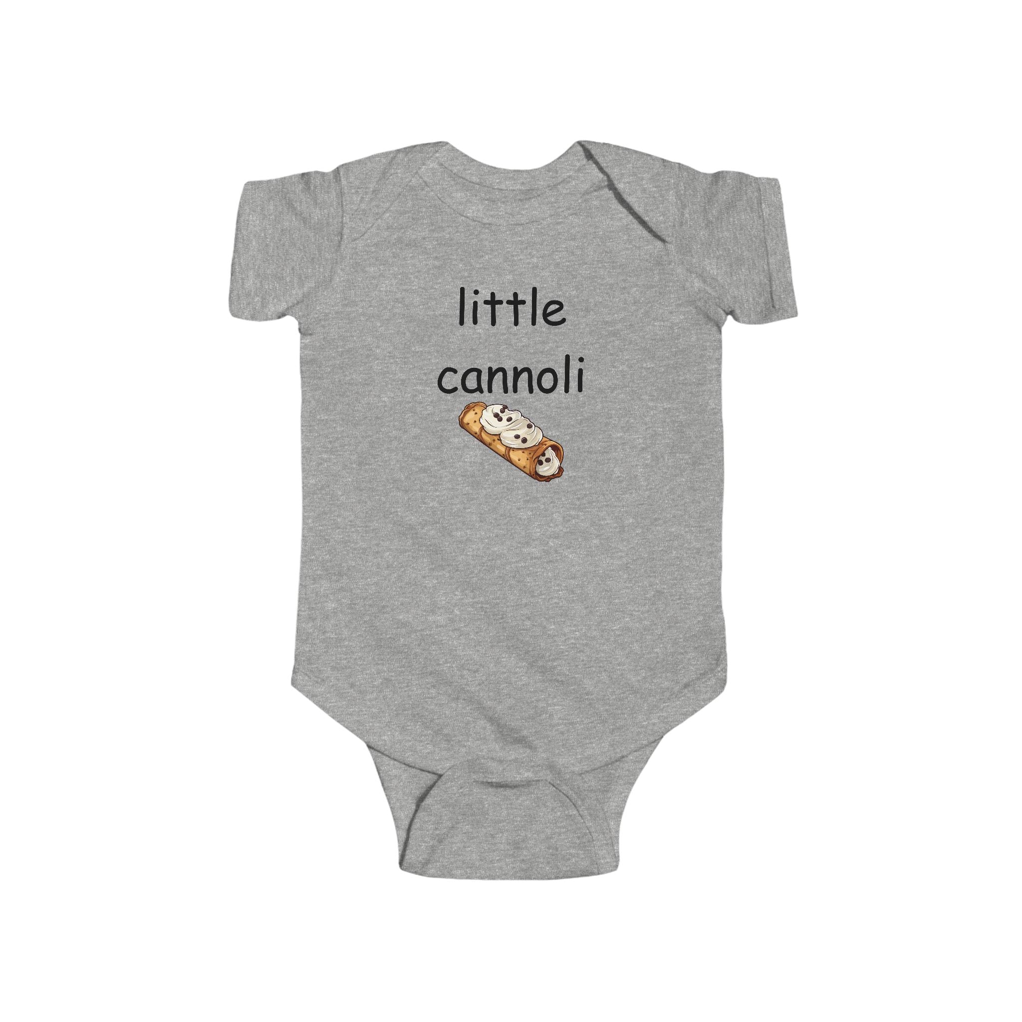 Infant Bodysuit - "Little Cannoli" Cute Italian Dessert Baby Onesie