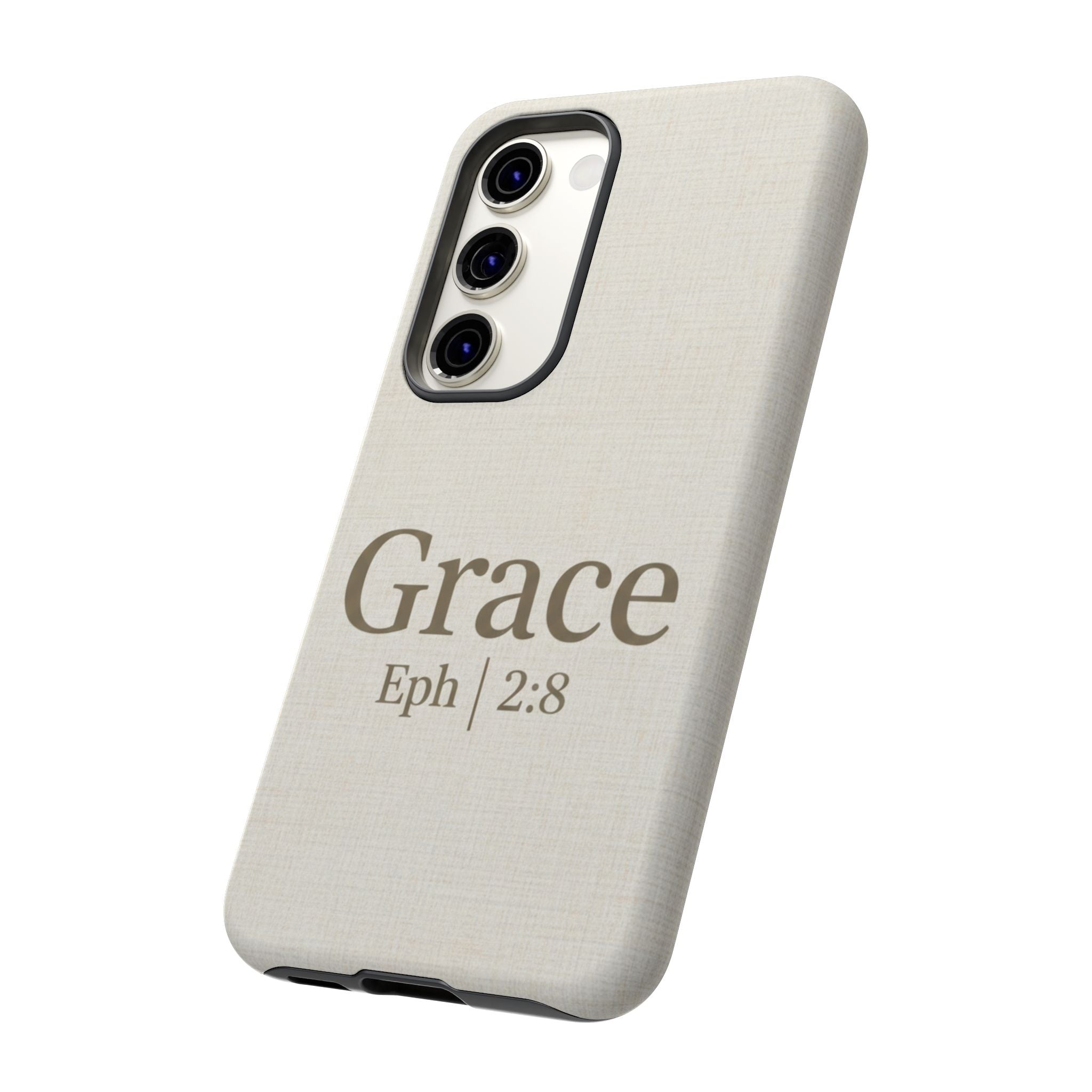Grace (Ephesians 2:8) Phone Case — Minimalist Christian Inspirational Tough Case