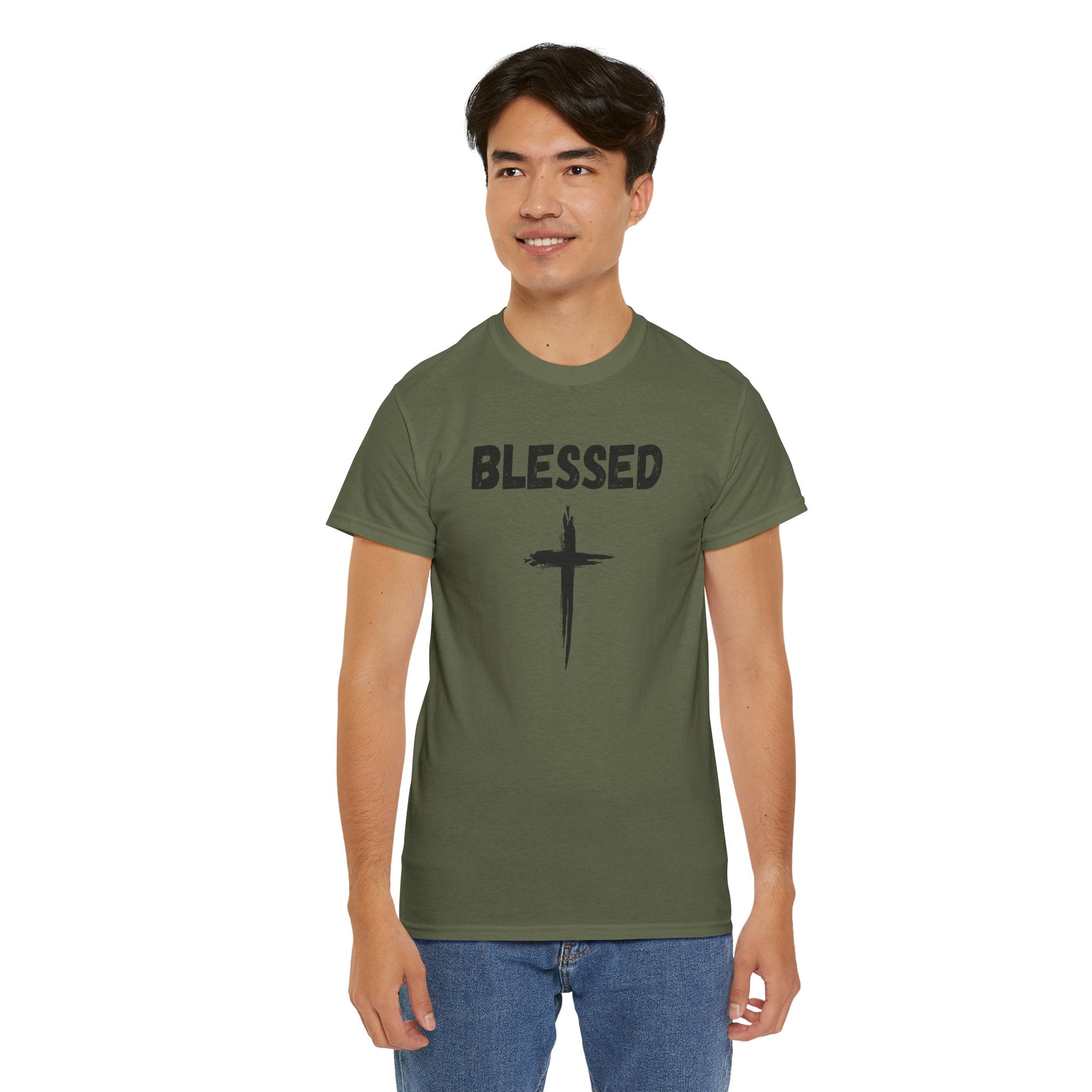 Blessed Cross T-Shirt — Christian Faith Tee