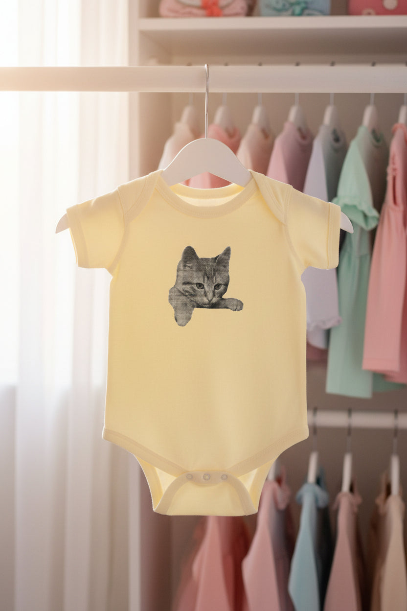 Kitten Paw Infant Bodysuit – Cute Cat Baby Onesie