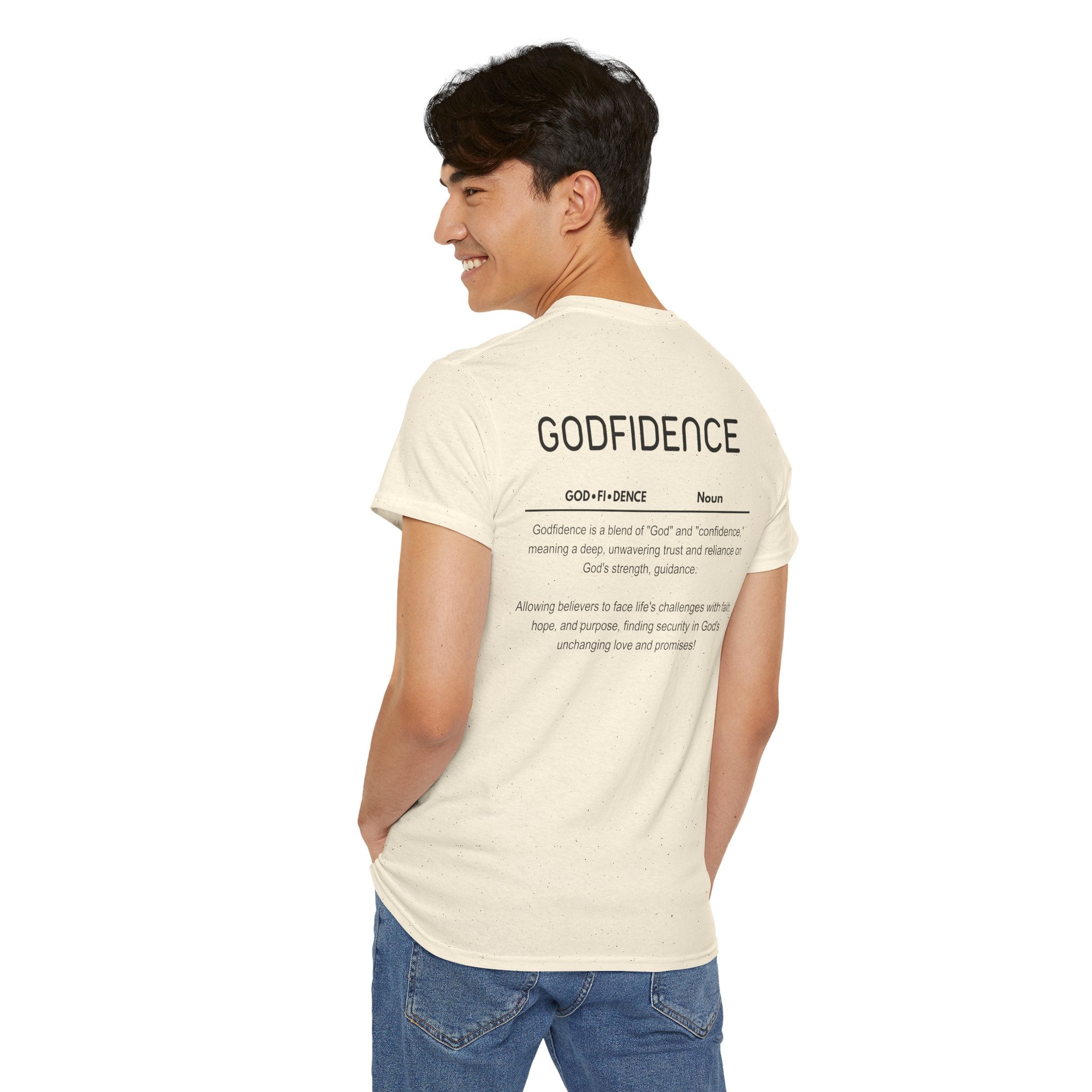 Godfidence definition tee | Christian faith shirt, faith-based typography