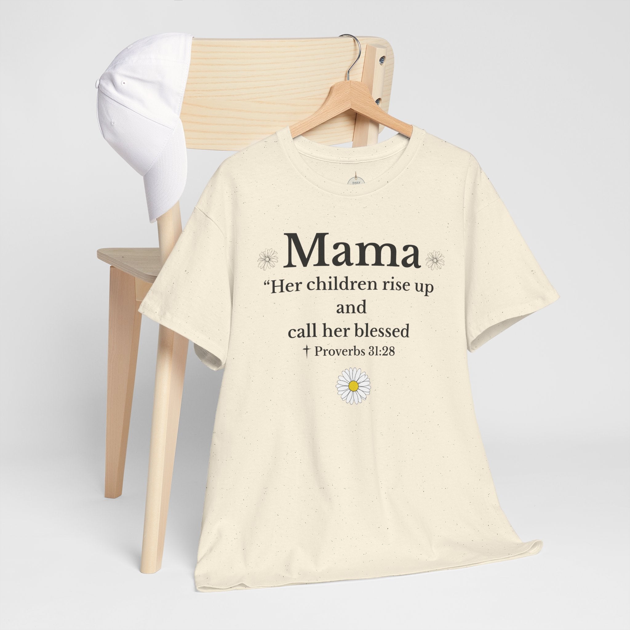 Mama Proverbs 31:28 T‑Shirt — 'Her children rise up and call her blessed' Floral Mom Tee - Mother's Day Gift