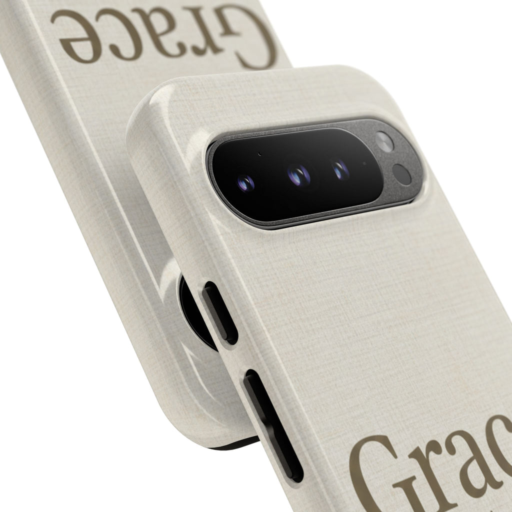 Grace (Ephesians 2:8) Phone Case — Minimalist Christian Inspirational Tough Case