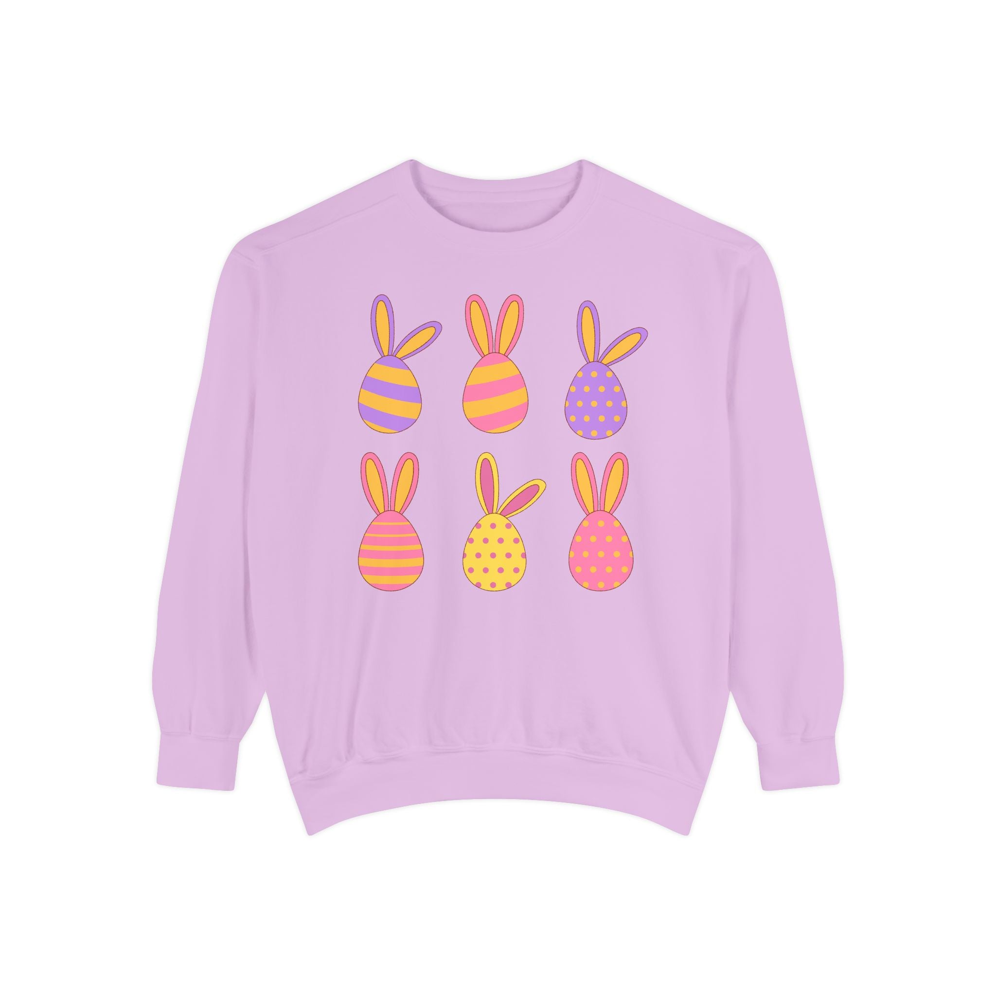 Easter Bunny Egg Sweatshirt — Pastel Bunny-Egg Graphic Pullover